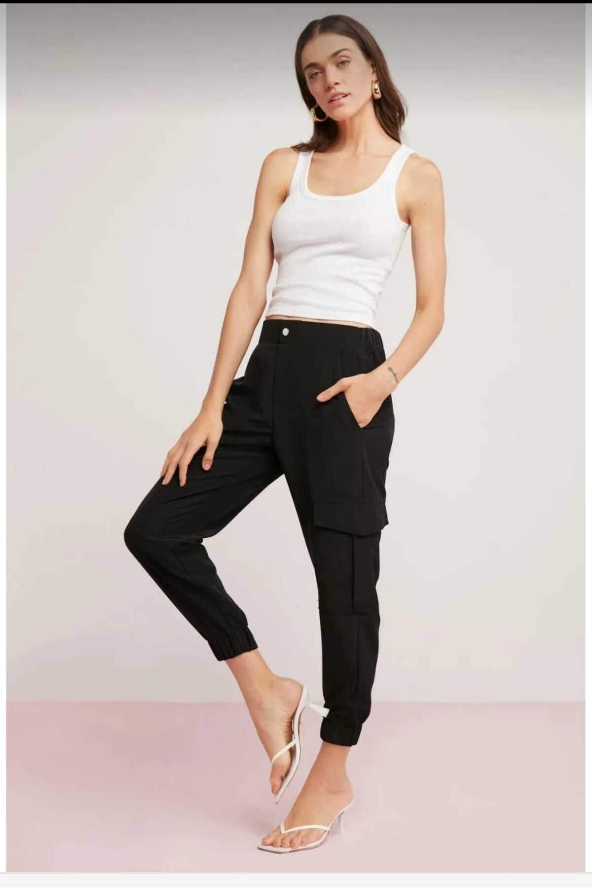 NLG COLLECTION Fitilli Görünümlü Kalın Askılı Basic Beyaz Atlet