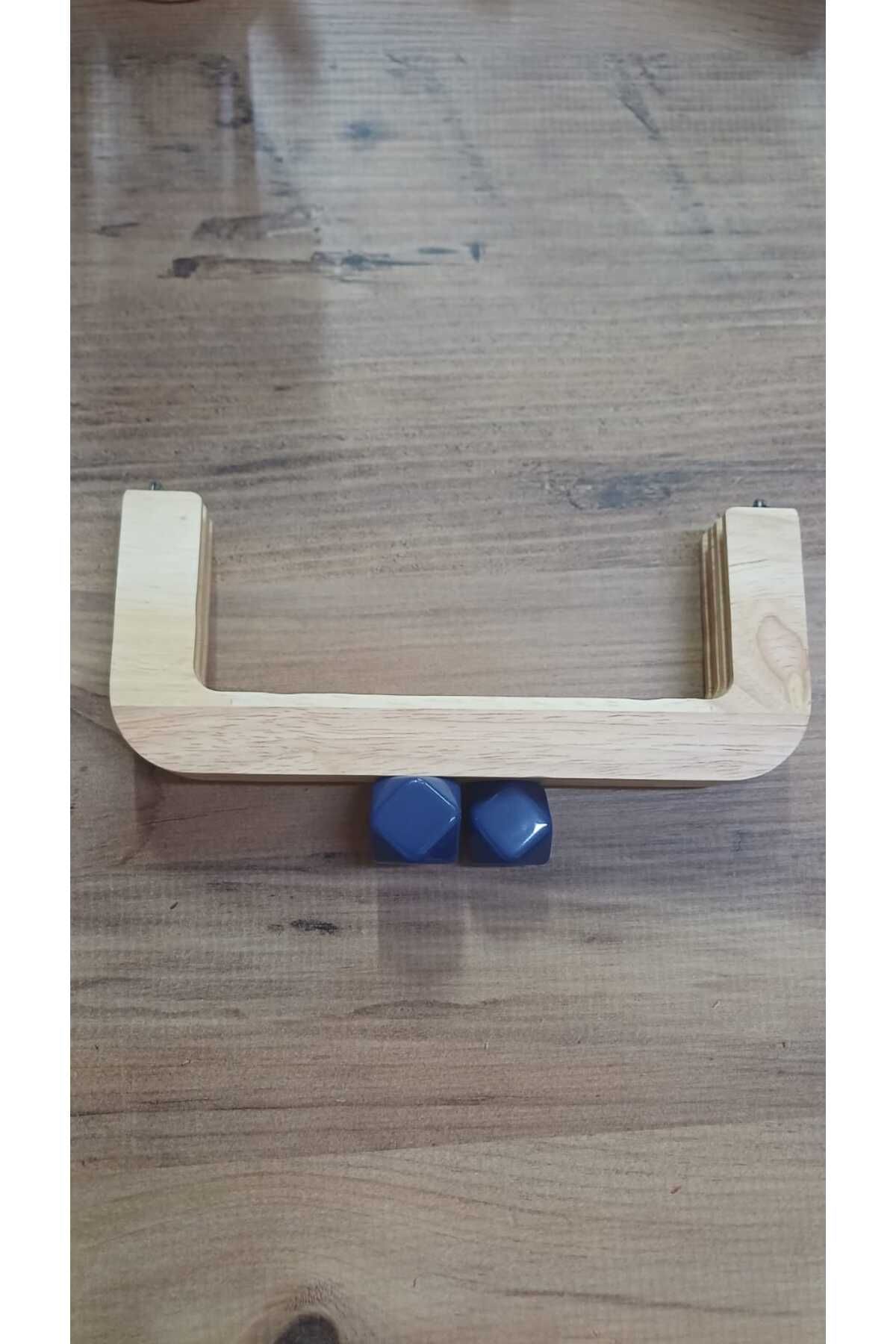 KAR KÜRESİ Çanta Aksesuar 20 Cm Açık Renk Oval Ahşap Burs Lacivert Renk Toplu