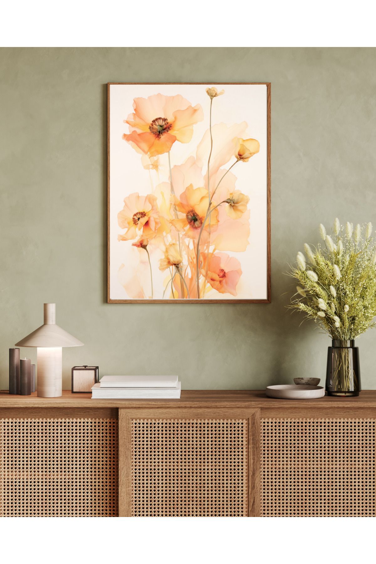 woodhomeworks tek parça salon ofis dekor tablo