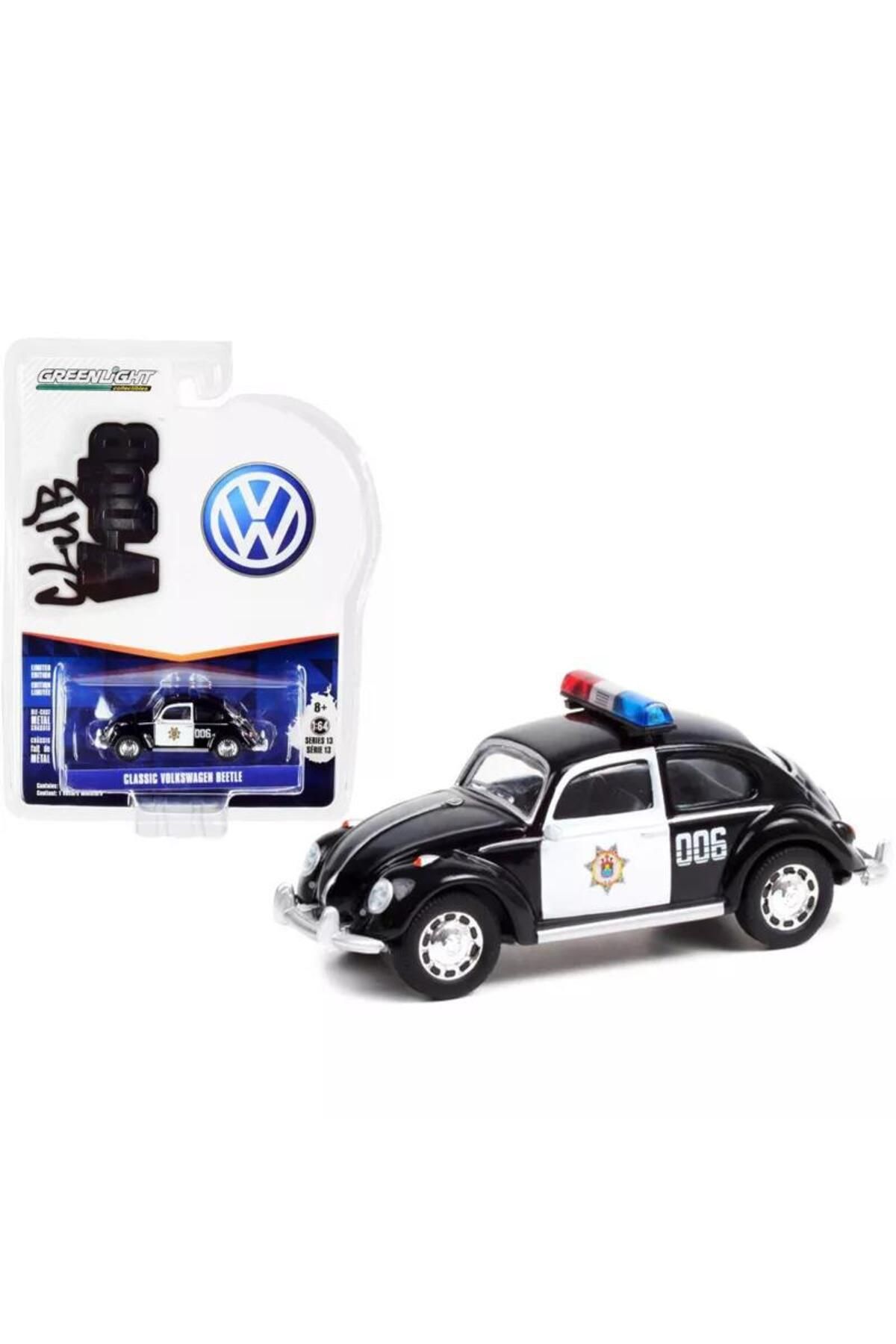 Greenlight Classic Volkswagen Beetle Black & White Veracruz Police Mexico Club Vee V-Dub Series 1/64