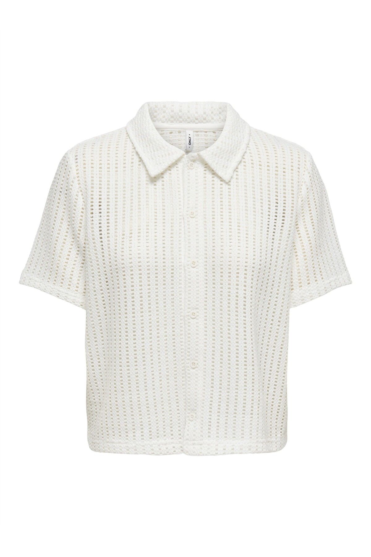ONLY ONLFREYA S/S POLO CARDIGAN JRS Kadın Beyaz Hırka - 15349327