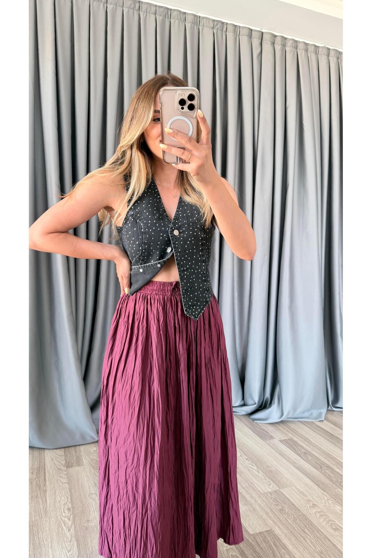 pelin yıldız butik Toronto Taşlı Yelek