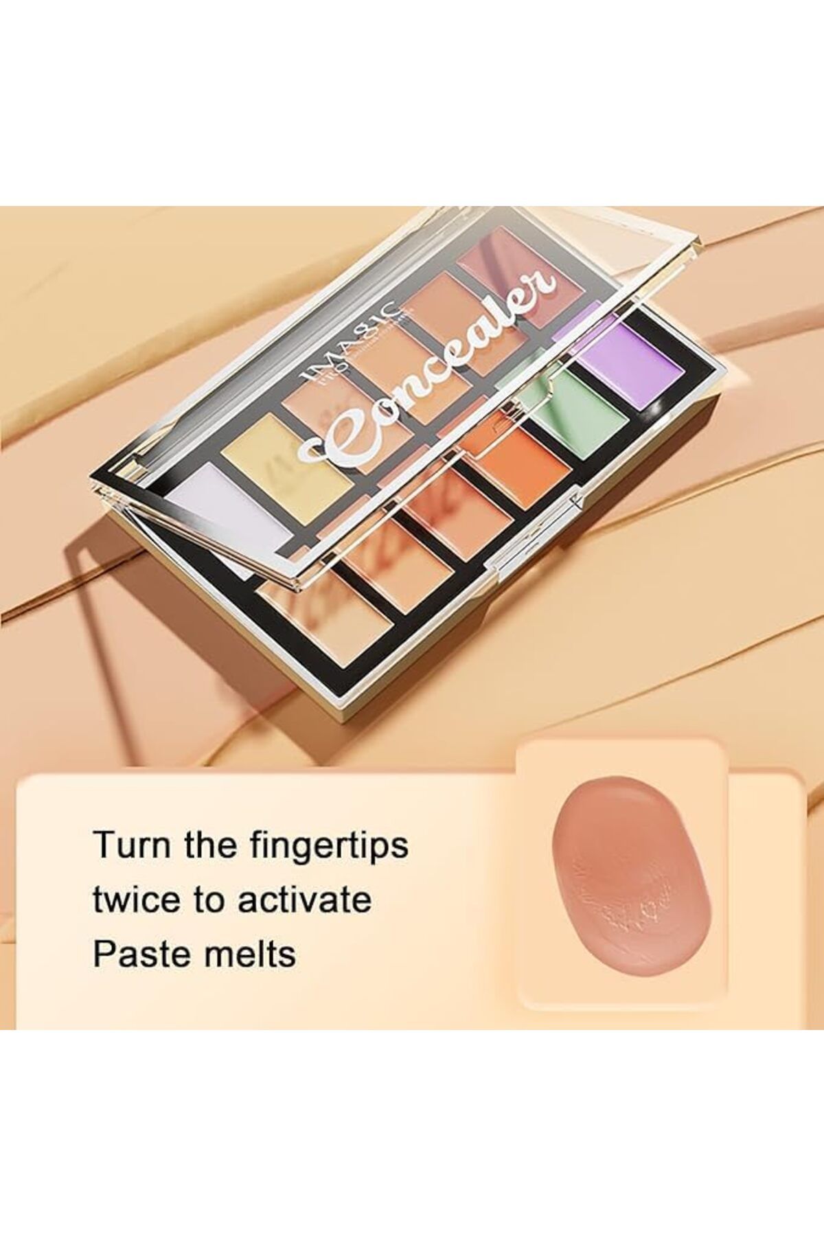 imagic-12-Color Concealer Palette | Professional Creamy Formula for Contouring, Highlighting & Corre 2