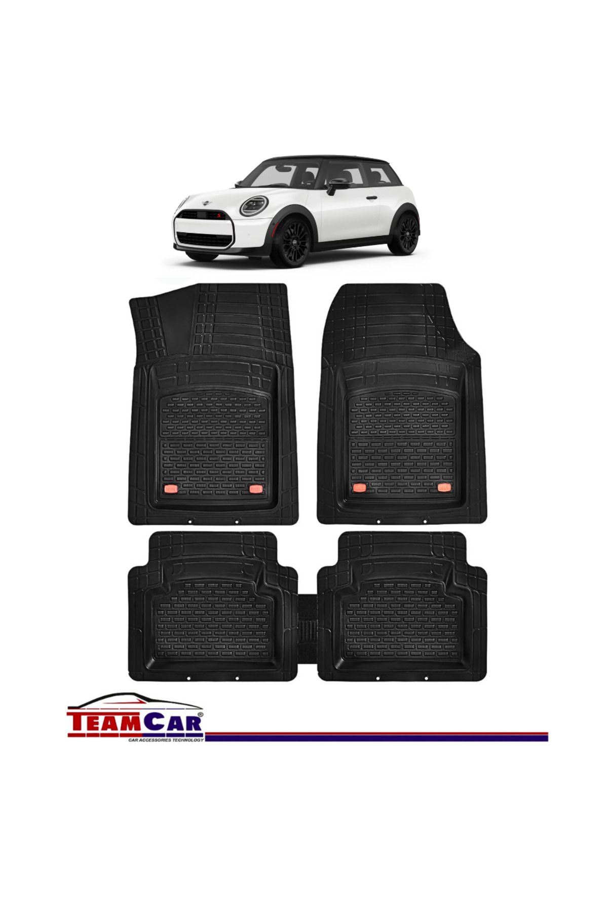 TEAMCAR-Covorașe auto tip tavă compatibile cu Mini Hatch F55/f56 (2014) - Hatchback 1