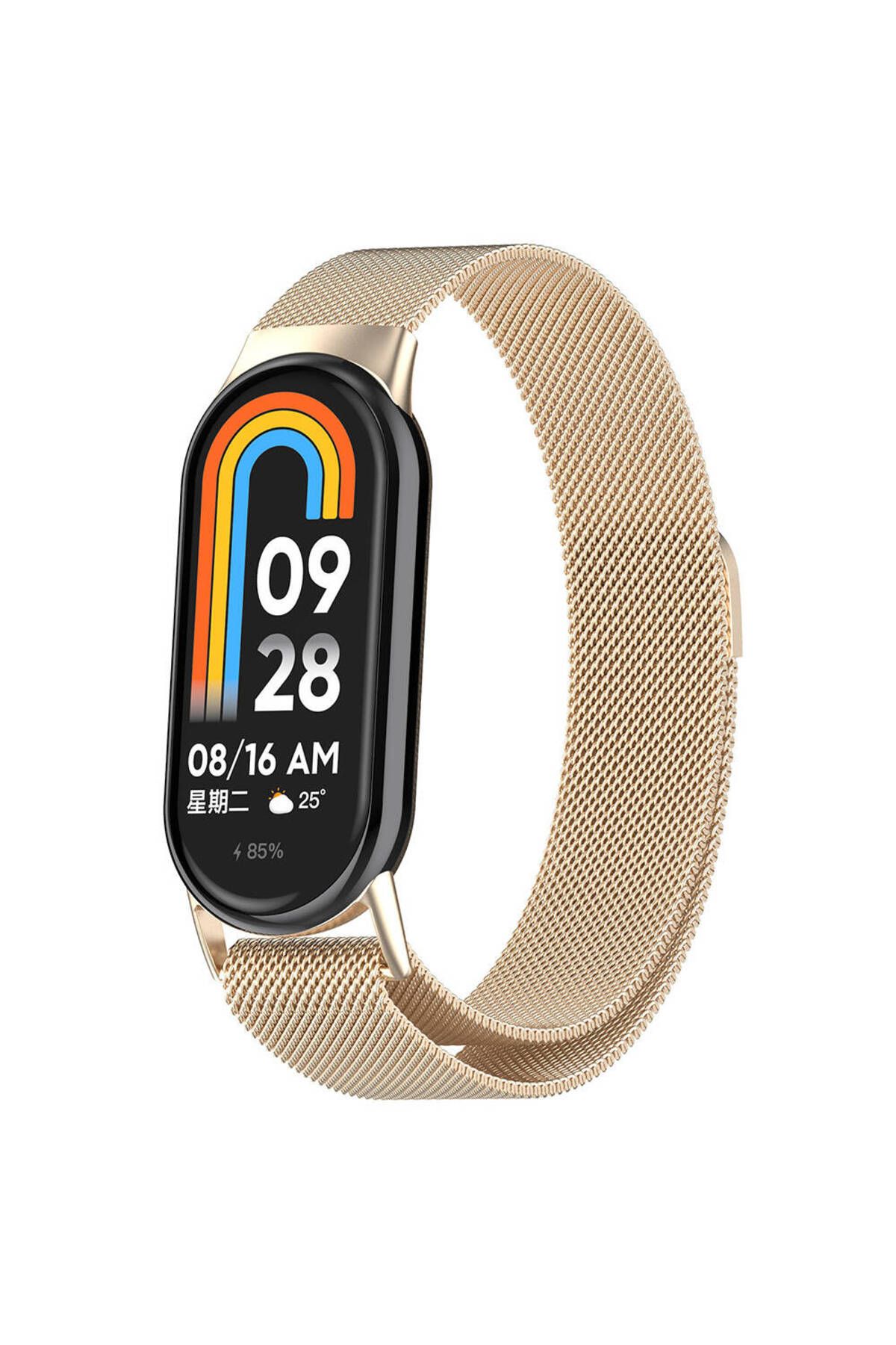 Teknova Xiaomi Smart Band 8 TKNV KRD-01 Metal Kordon-Starlight