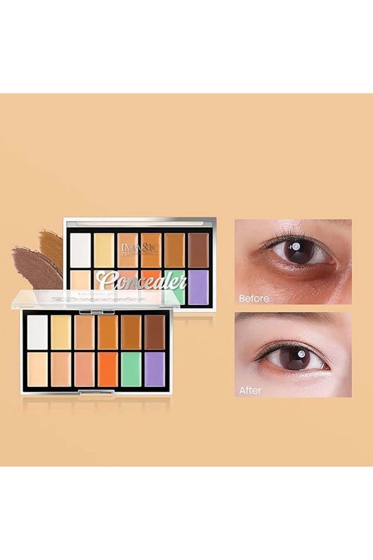 imagic-12-Color Concealer Palette | Professional Creamy Formula for Contouring, Highlighting & Corre 5