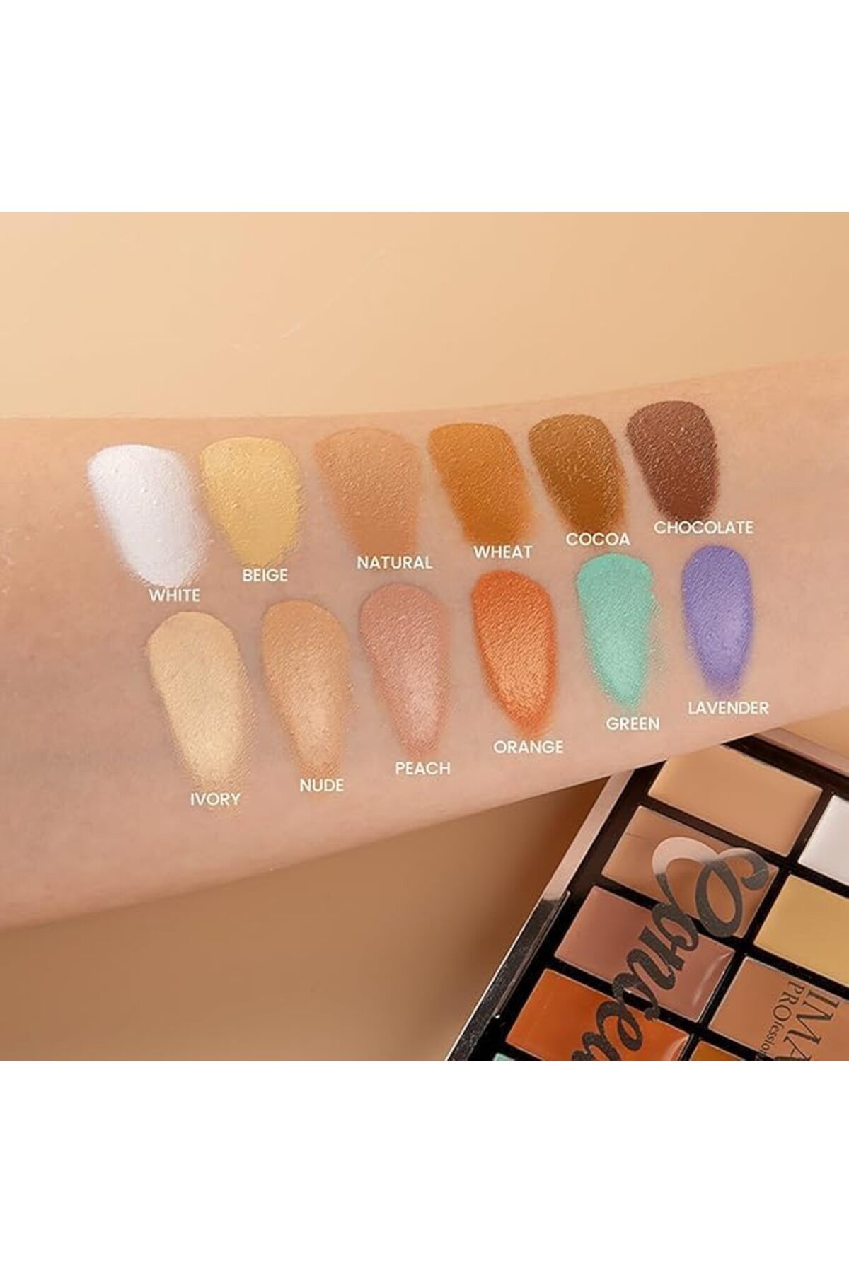 imagic-12-Color Concealer Palette | Professional Creamy Formula for Contouring, Highlighting & Corre 4