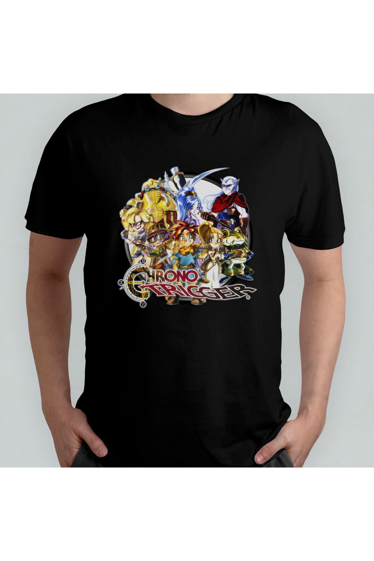 Pixxa Chrono Trigger Unisex %100 Pamuklu Bisiklet Yaka T-Shirt
