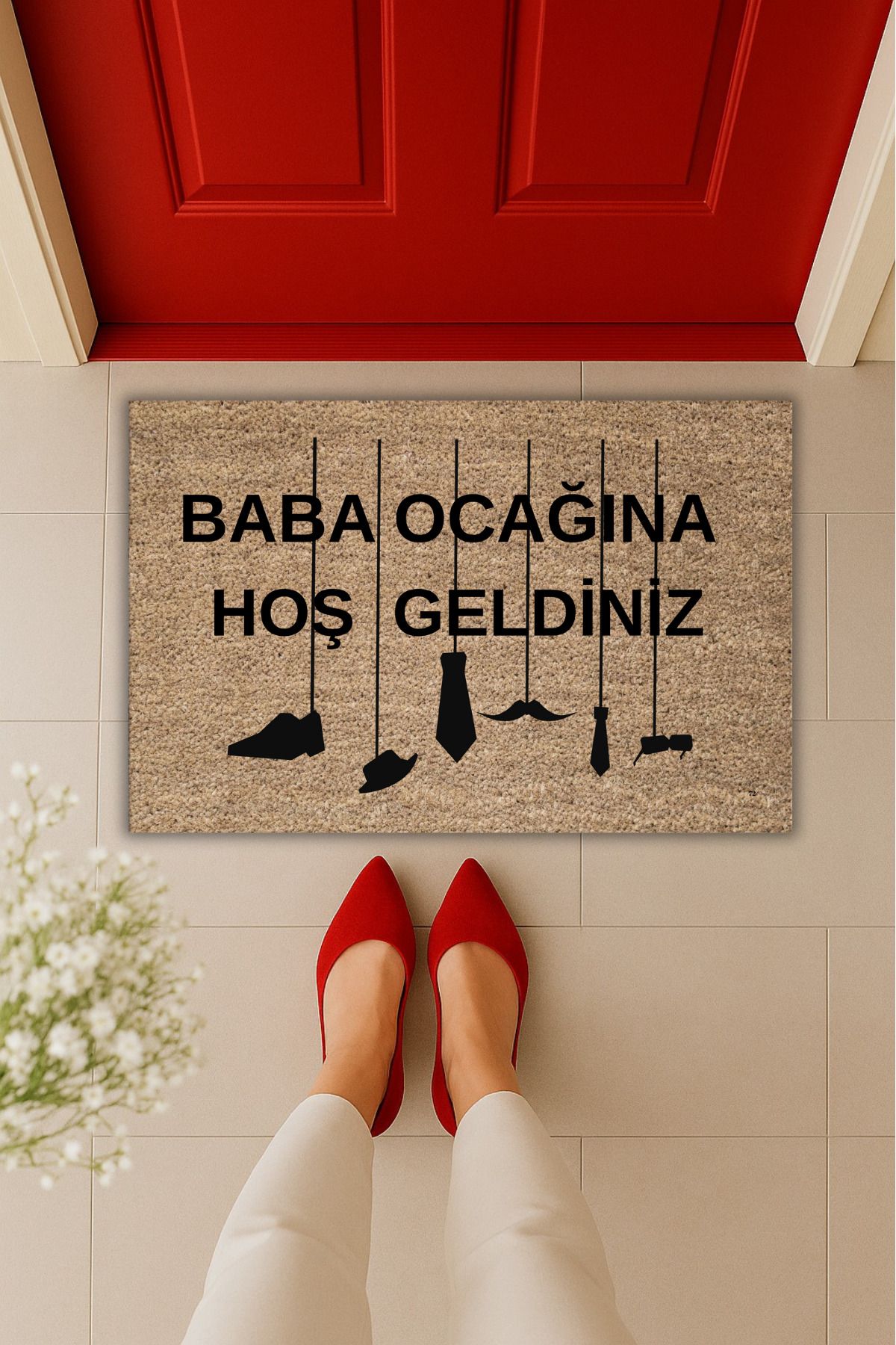 Dormot Home Yüksek Kaliteli Dijital Baskı Babalar Günü Baba Ocağı Kapı Önü Paspası