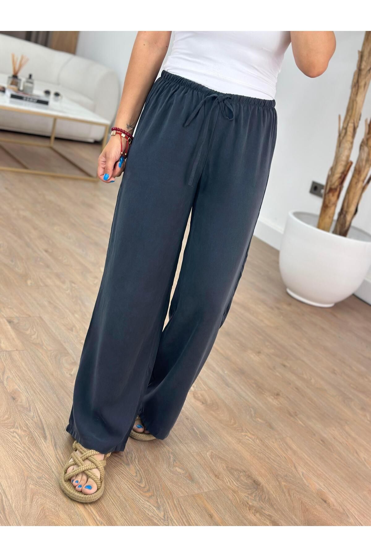 2she Marka Beli Lastikli Pantolon - Antrasit