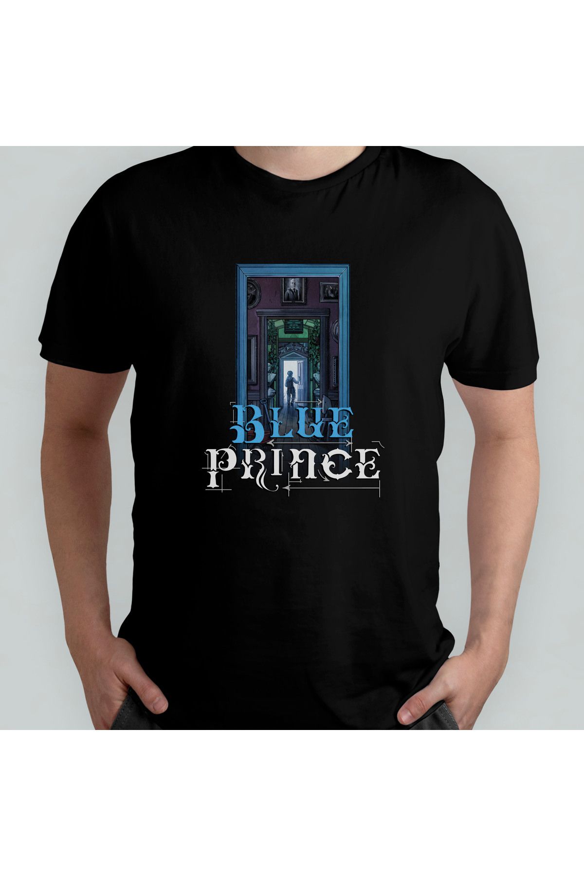 Pixxa Blue Prince Unisex %100 Pamuklu Bisiklet Yaka T-Shirt