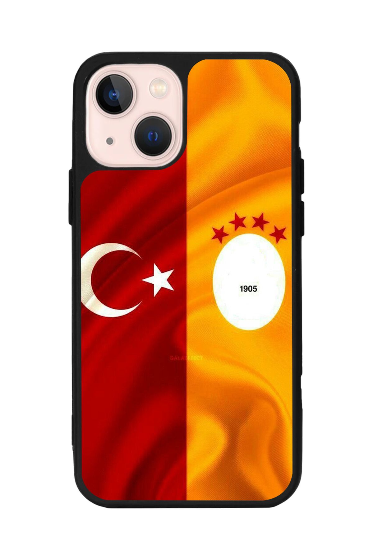Aksel Kılıf Apple iPhone 13 Uyumlu Baskılı,Mat Siyah,Yumuşak Silikon,Koruyucu,Şok Emici Kapak,Kılıf