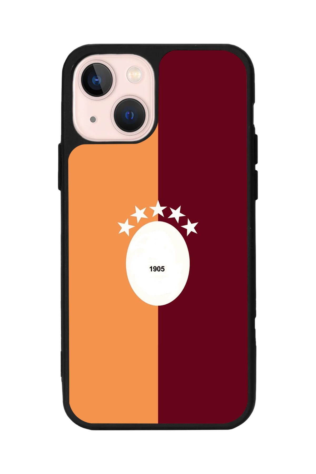 Aksel Kılıf Apple iPhone 14 Uyumlu Baskılı,Mat Siyah,Yumuşak Silikon,Koruyucu,Şok Emici Kapak,Kılıf