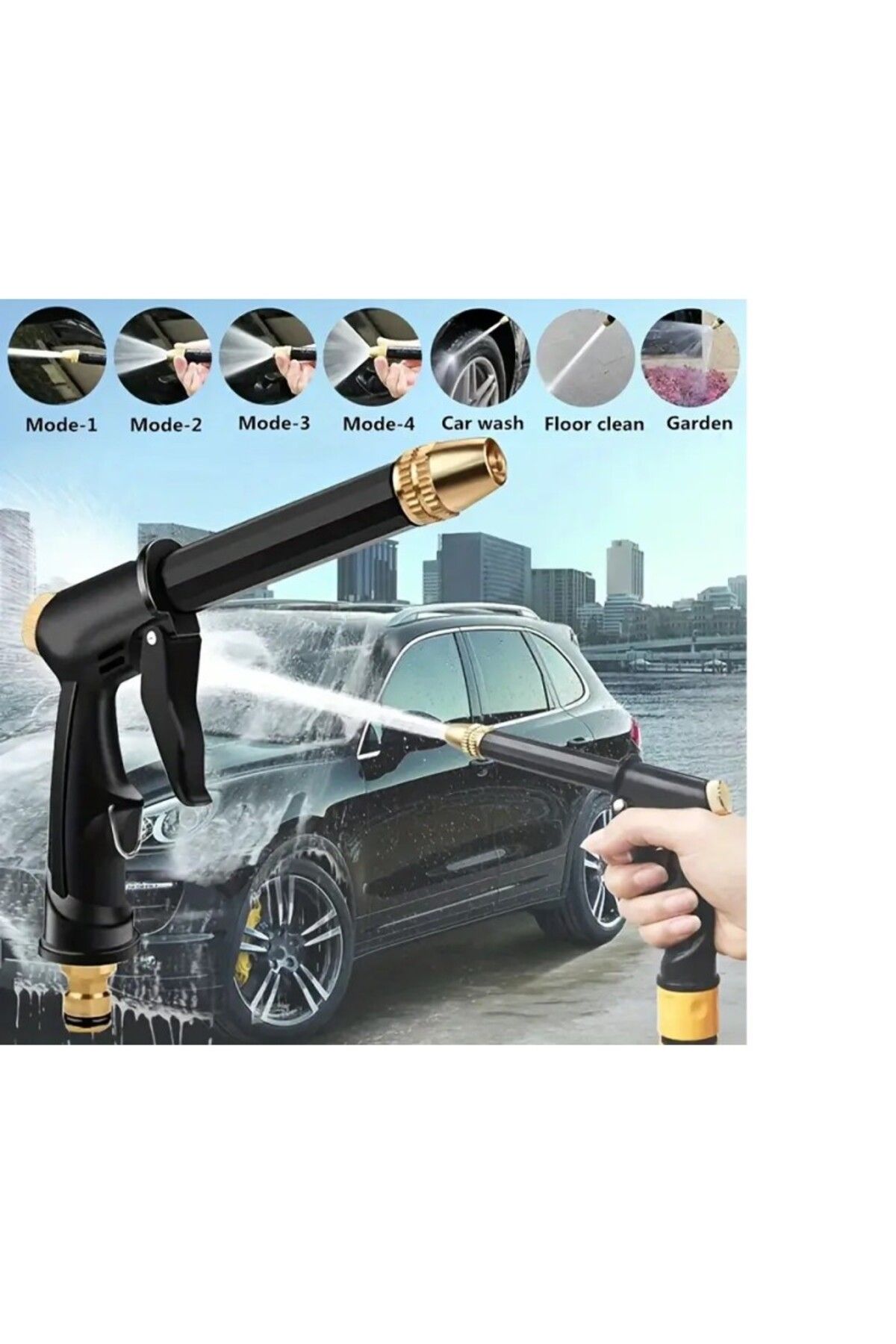 OEMCARPARTS Ayarlanabilir Basınçlı Su Pompası Araç Yıkama Tabancası