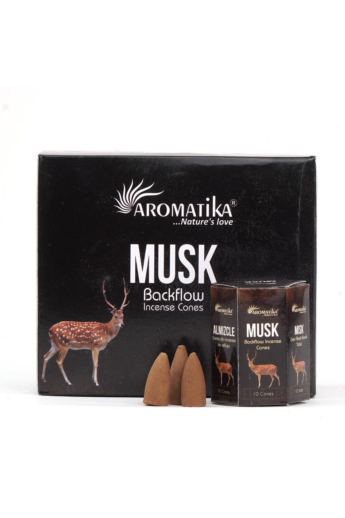 Aromatika Geri Akış Tütsü Şelale Konik Backflow Incense Cones 10 Adet Pieces