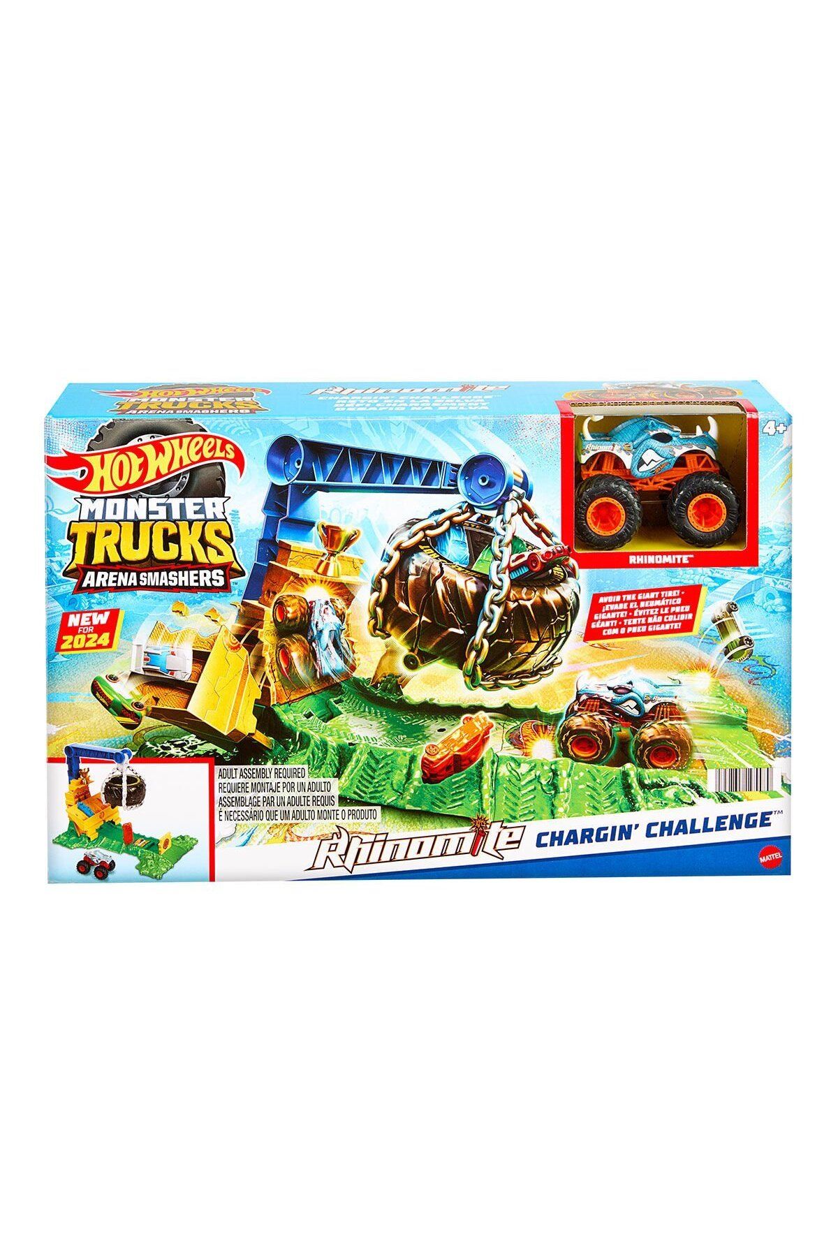 HOT WHEELS HTP18 Hot Wheels Monster Trucks Arenada Rhinomite Mücadelesi