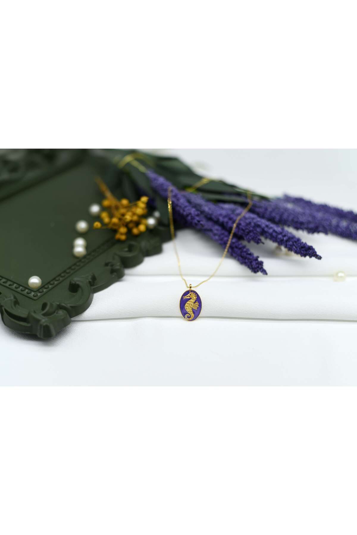 Ocean Silver & Jewelry Mineli Denizatı Gümüş Kolye