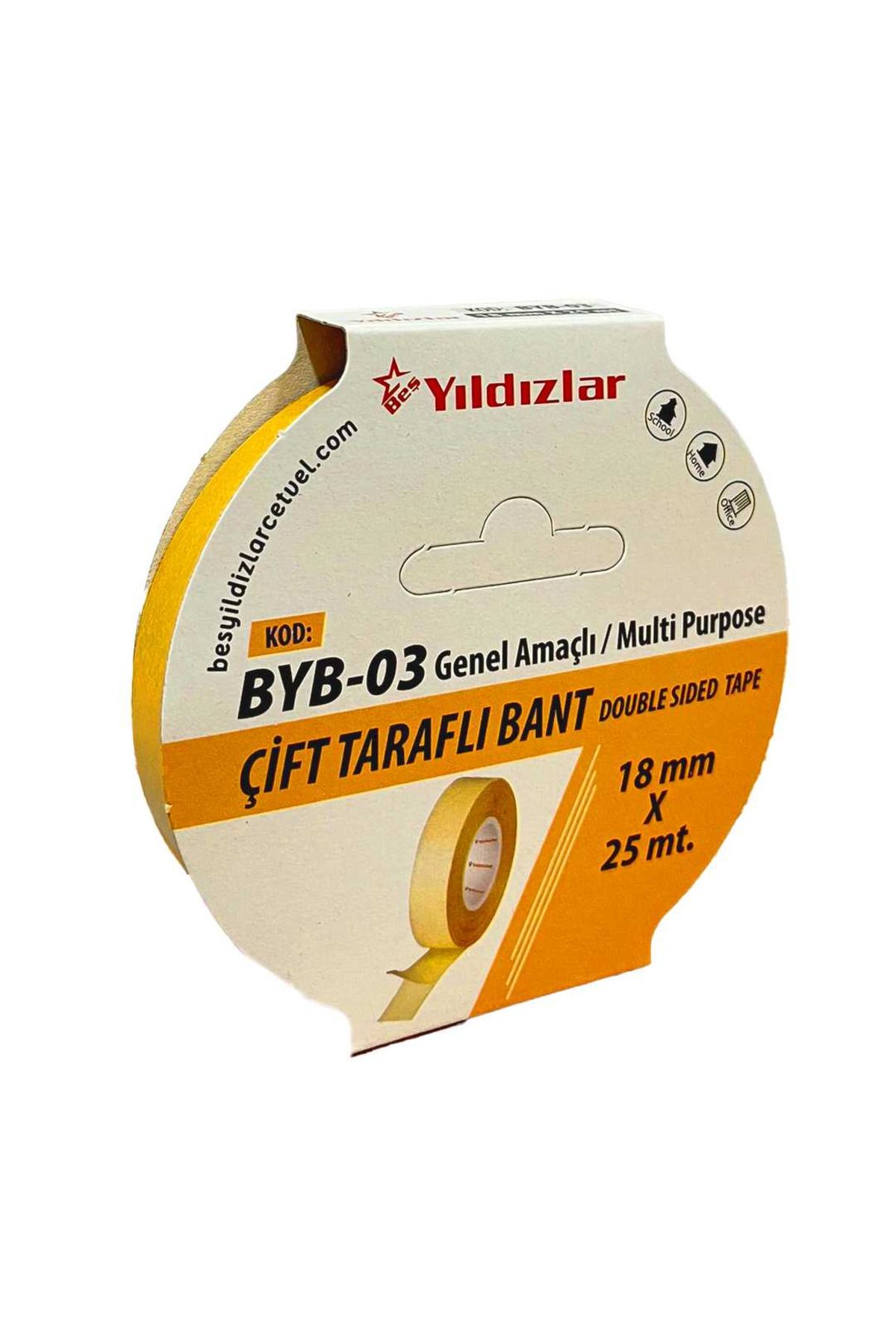 Yıldızlar ÇİFT TARAFLI FİLMİK BANT 18x25 MT BYB-03