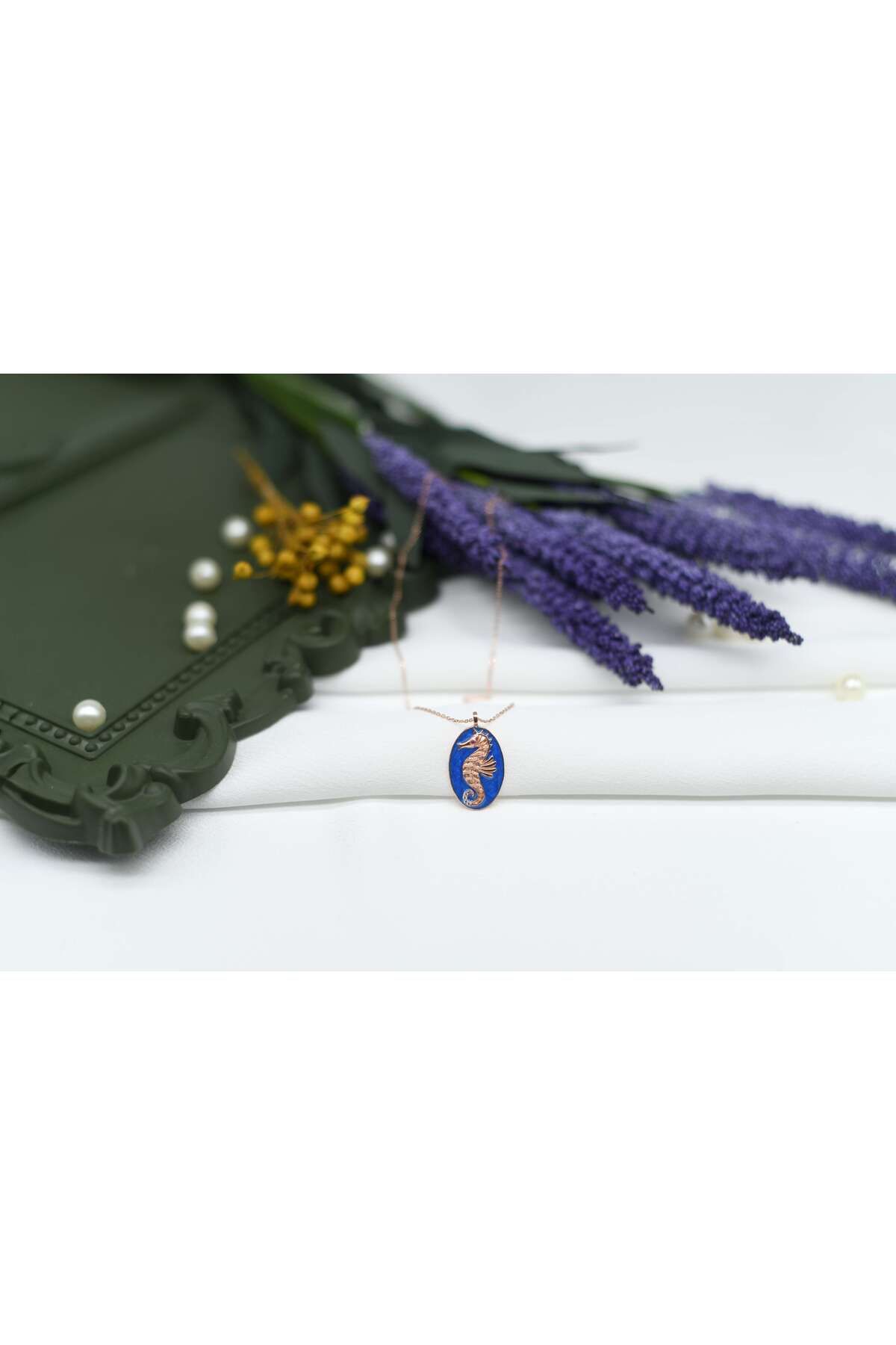 Ocean Silver & Jewelry Mineli Denizatı Gümüş Kolye