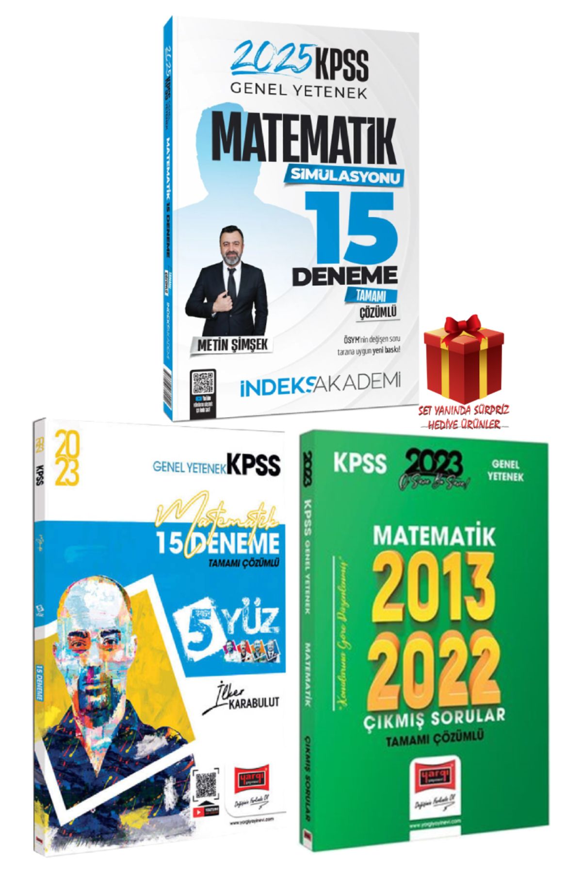 İndeks Akademi 2025 İndeks Akademi KPSS Matemtaik 15 Deneme+Matematik Deneme+Matematik Çıkmış Sorular+Hediye