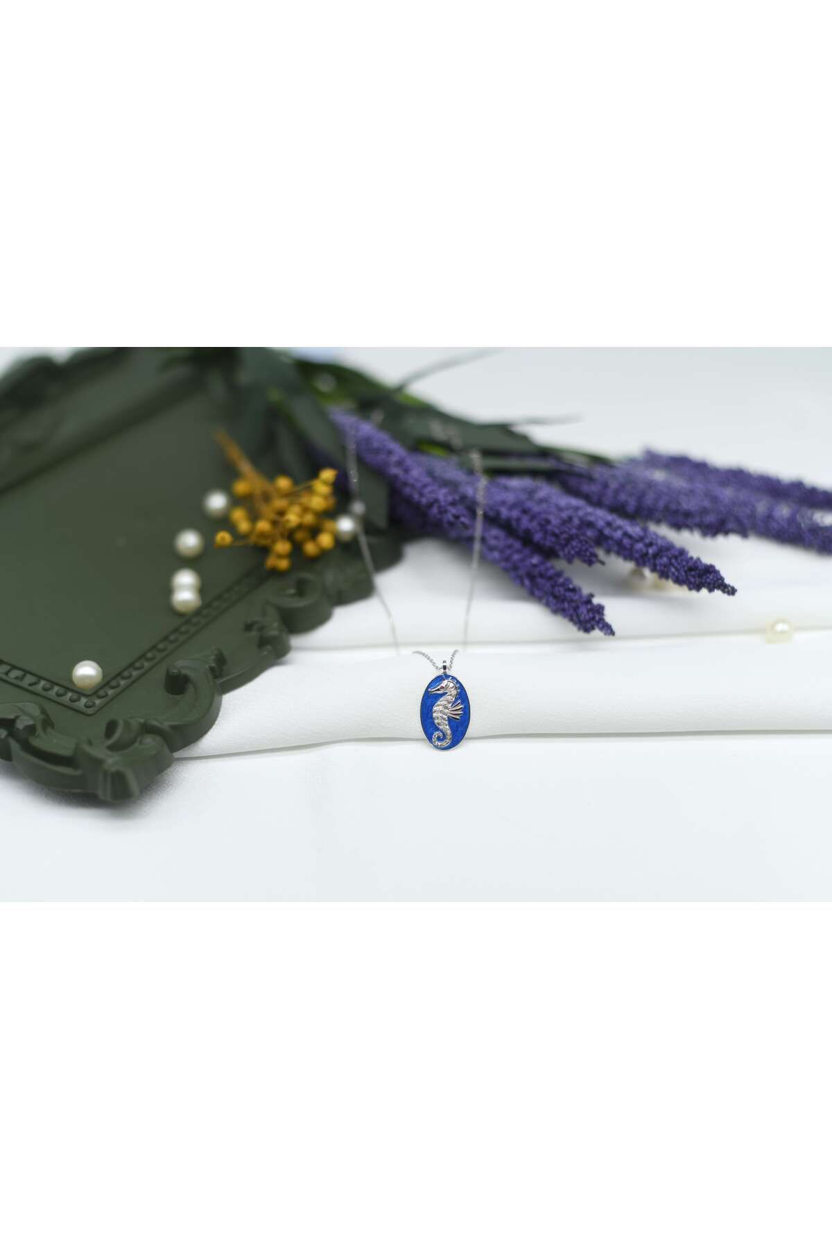 Ocean Silver & Jewelry Mineli Denizatı Gümüş Kolye