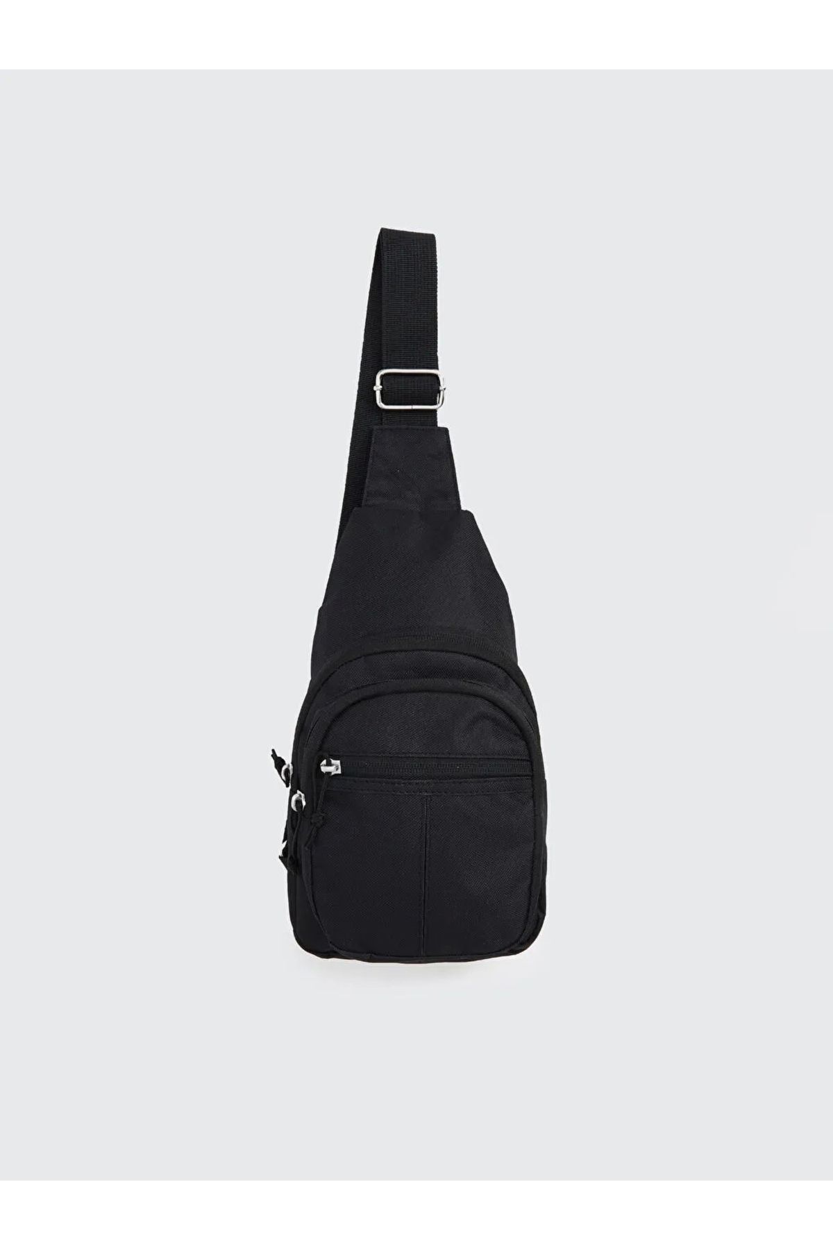 LC Waikiki ACCESSORIES Siyah Fermuarlı Erkek Göğüs Çantası 16x28x7 cm