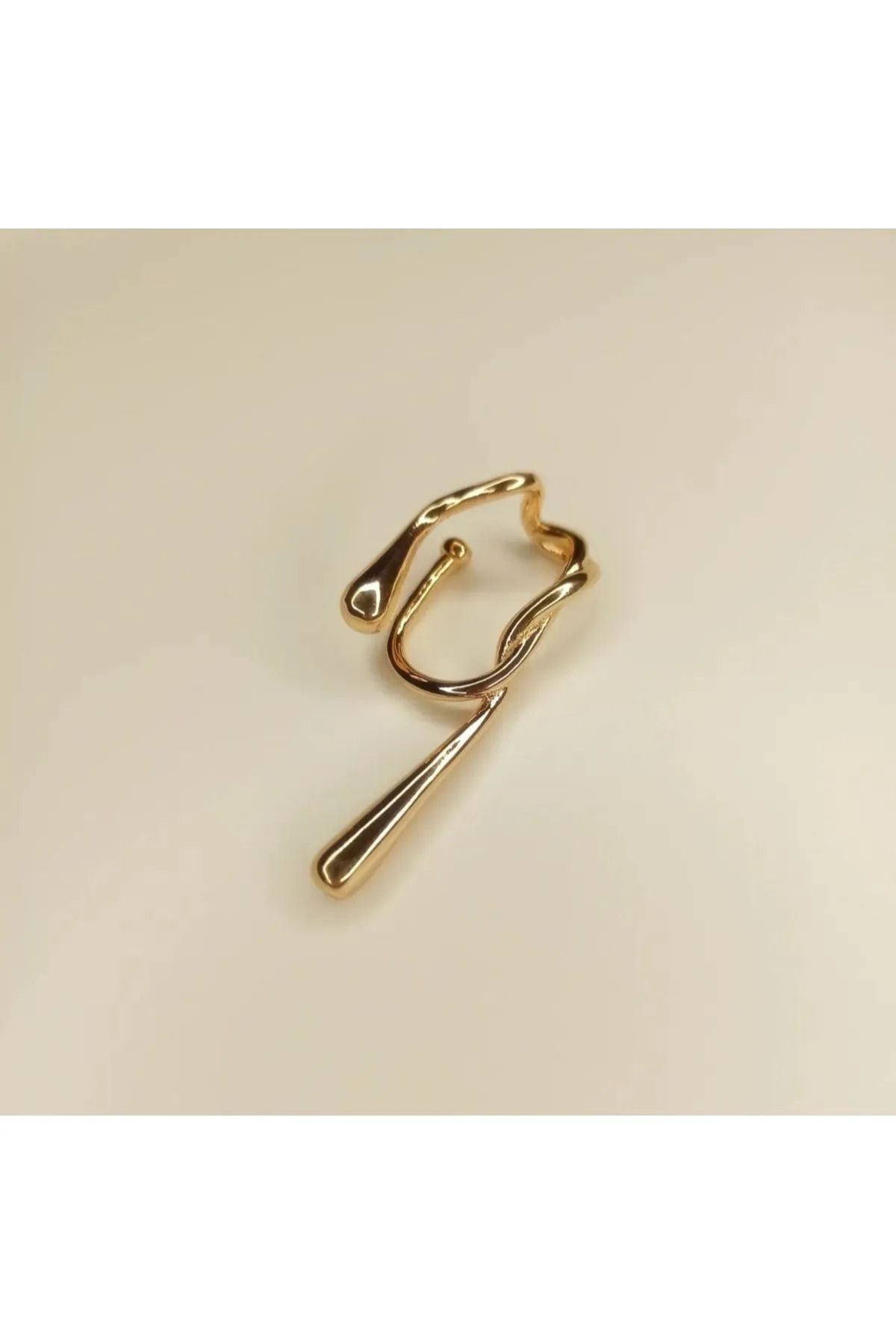 Eymen Pinterest Tasarım Earcuff Gold Renk