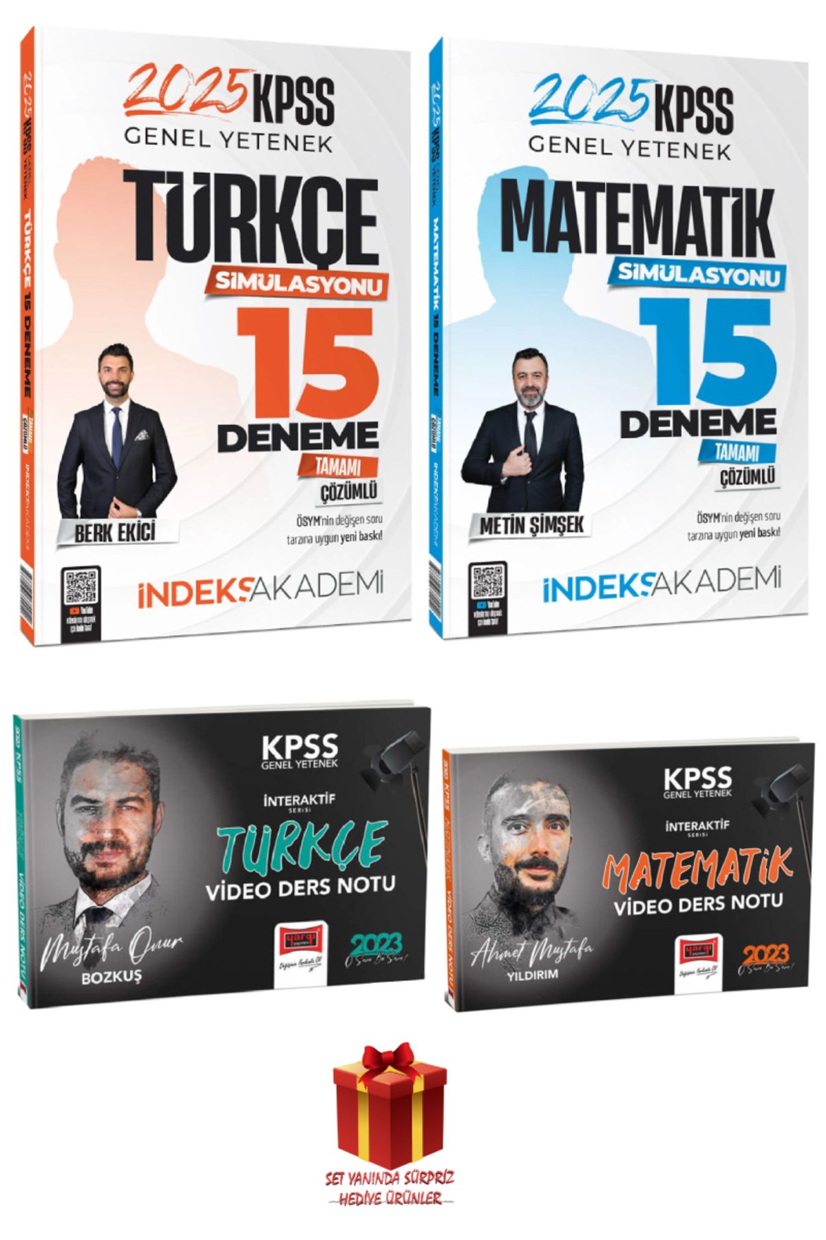 İndeks Akademi 2025 İndeks Akademi KPSS Türkçe 15 Deneme+Matematik Deneme+Yargı Türkçe Matematik Ders Notları