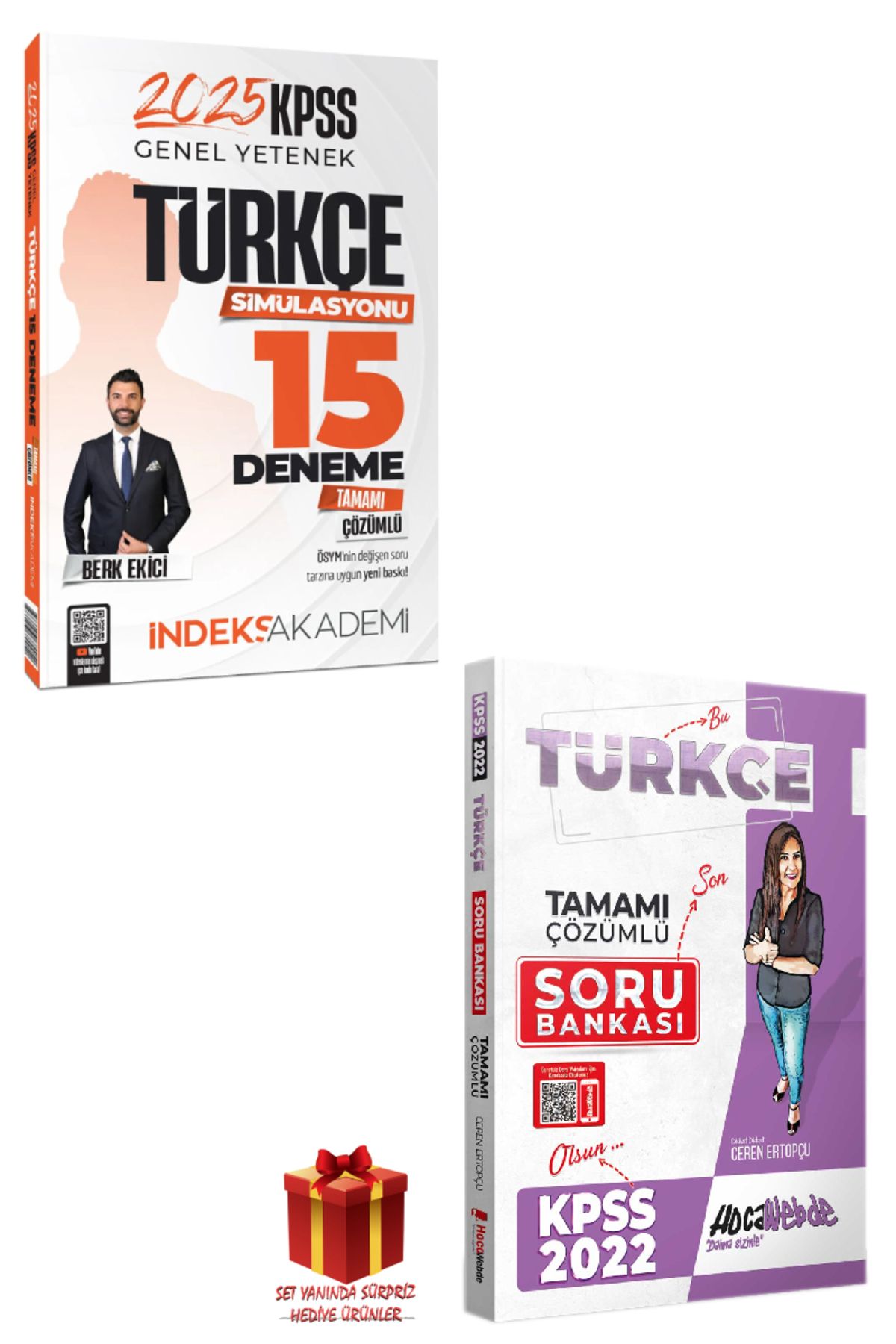İndeks Akademi 2025 İndeks Akademi KPSS Türkçe 15 Deneme+Hoca Webde Türkçe Soru Bankası+Hediye