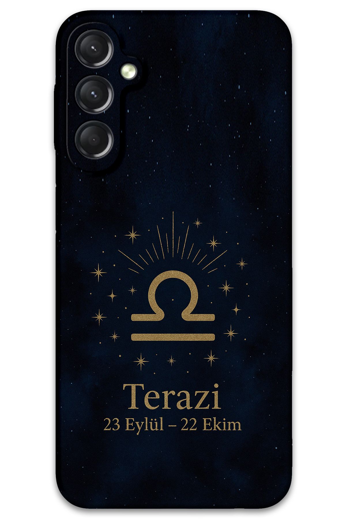 Gramaphone Galaxy A16 Uyumlu Terazi Burcu Desenli Telefon Kılıfı + Ekran Koruyucu - 5774