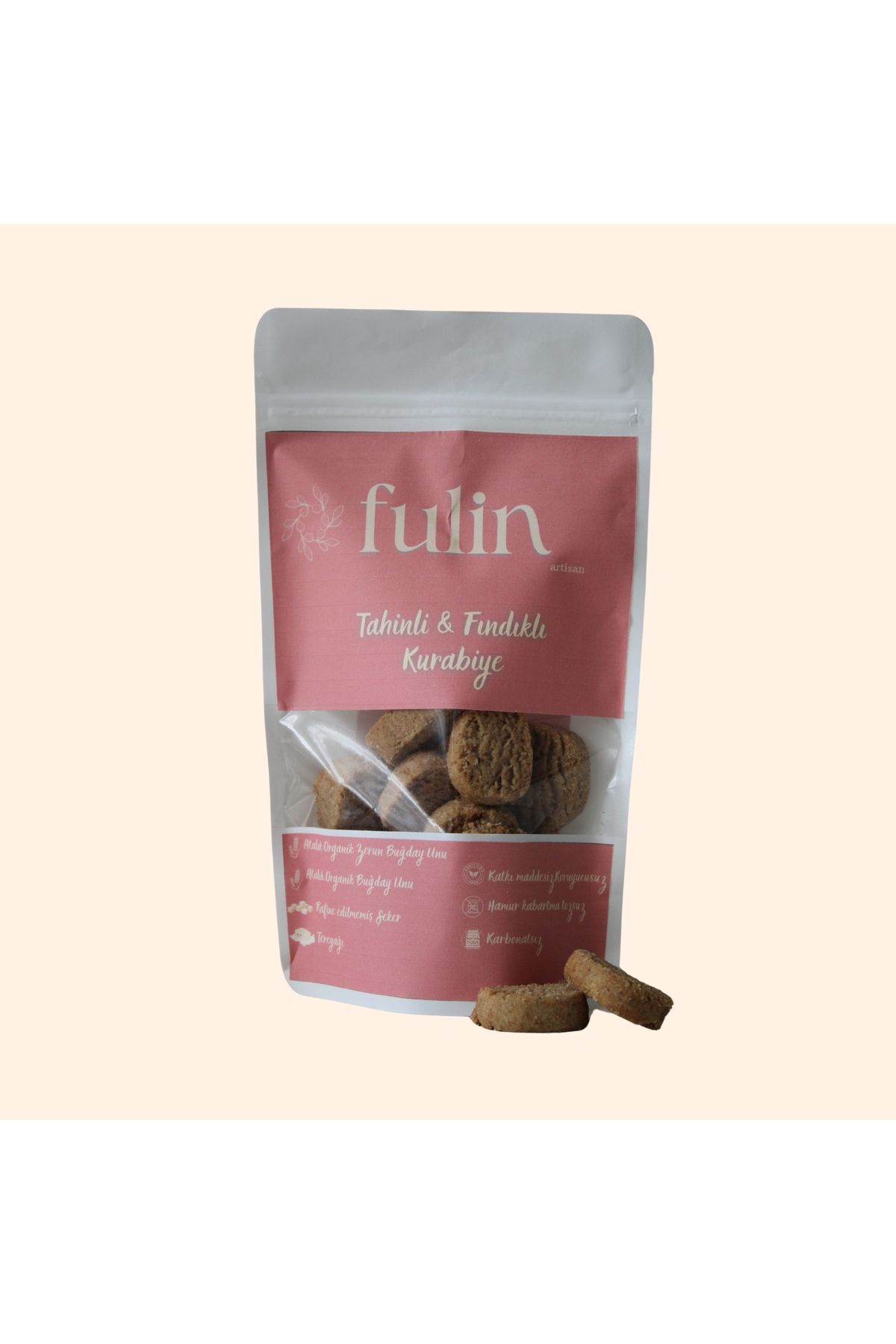 Fulin Artisan Tahinli Fındıklı Kurabiye ( Atalık Organik Zerun Unu)