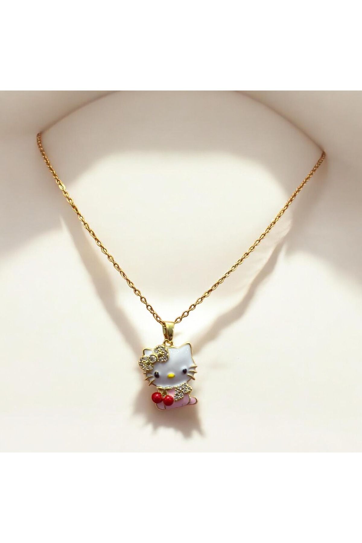 staınless steel Hello Kitty Çelik Kolye