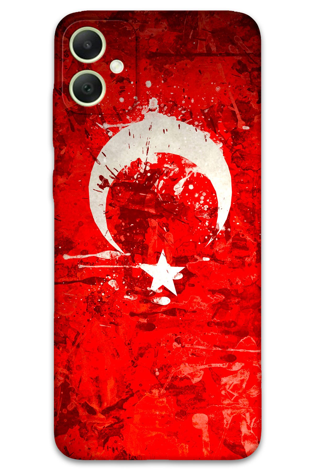 Gramaphone Galaxy A06 Uyumlu Türk Bayrağı Desenli Telefon Kılıfı + Ekran Koruyucu - 5847