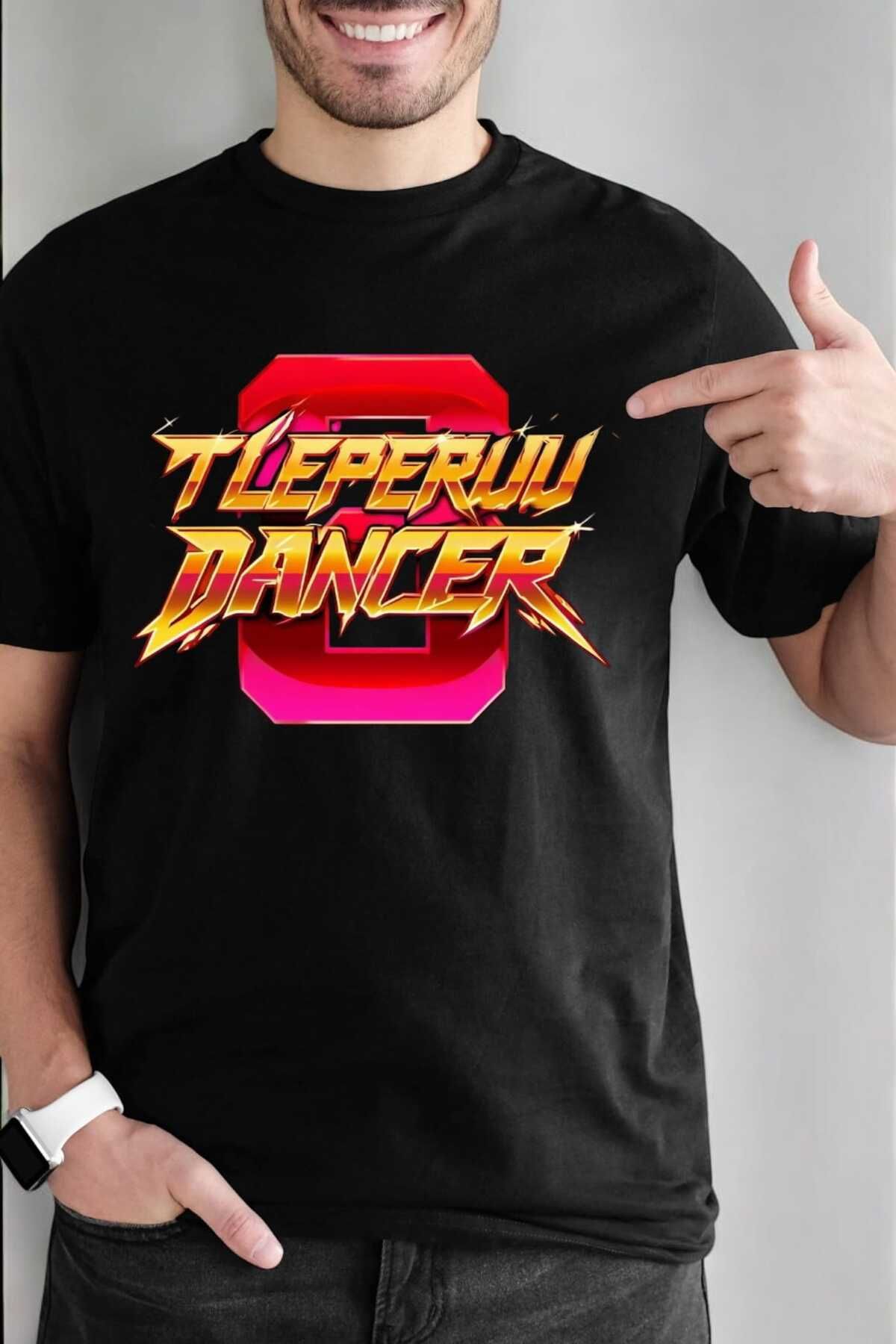 DZİWAWA Adige Duvar Yazı Baskılı Çerkes Erkek T shirt