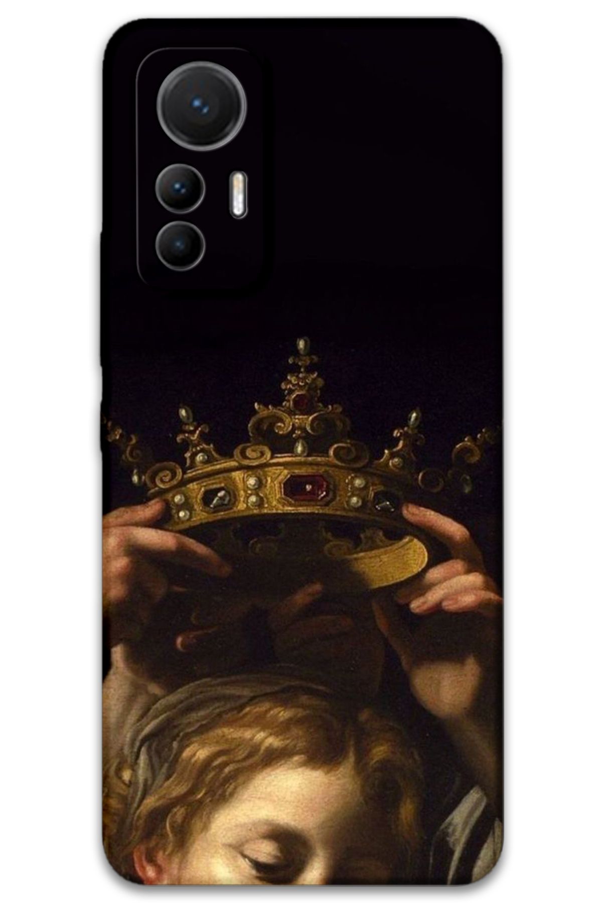 Gramaphone Xiaomi Mi 12 Lite Uyumlu Retro Desenli Telefon Kılıfı + Ekran Koruyucu - 5833