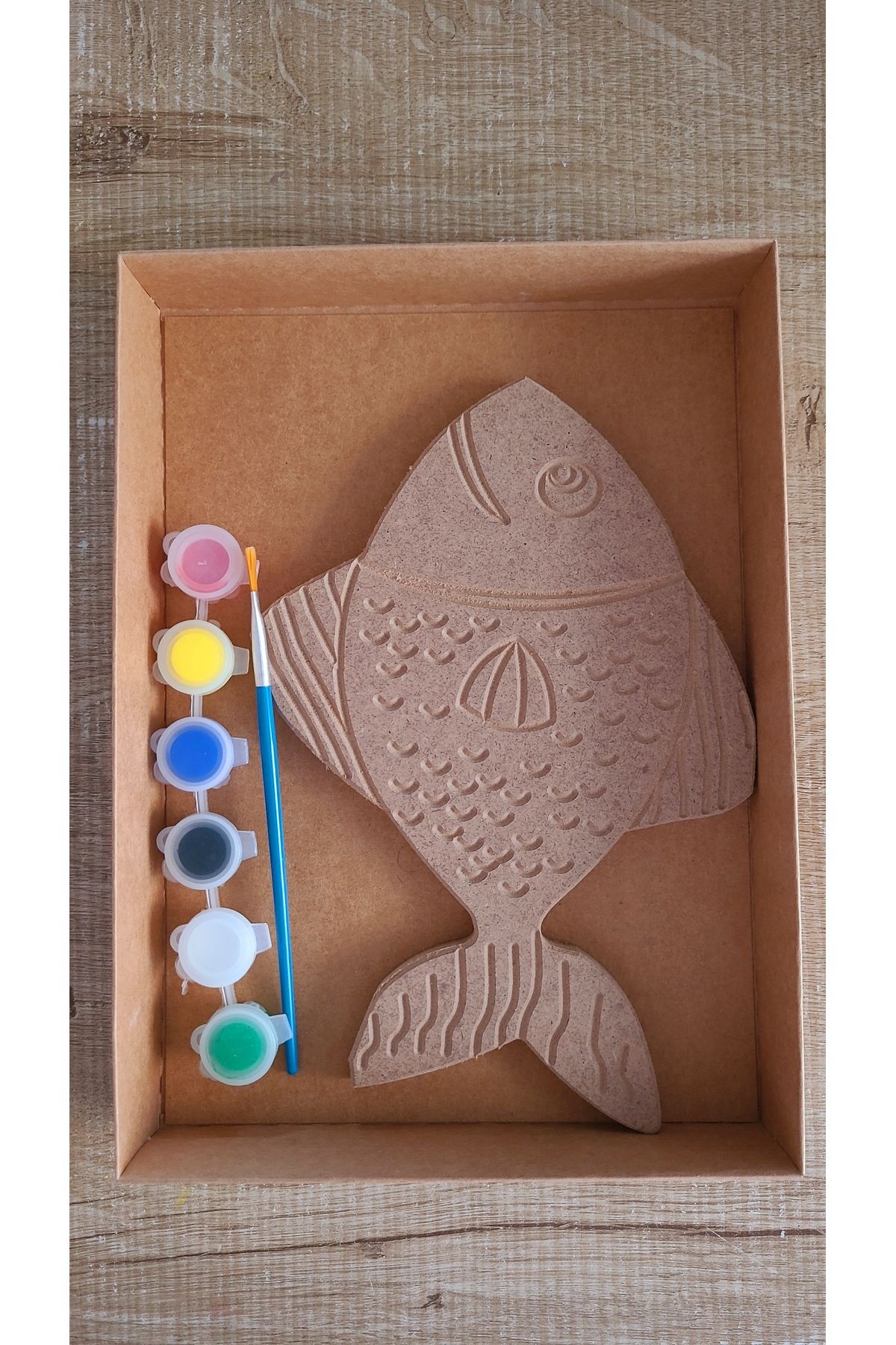 Boyobox sevimli balık ahşap boyama kiti