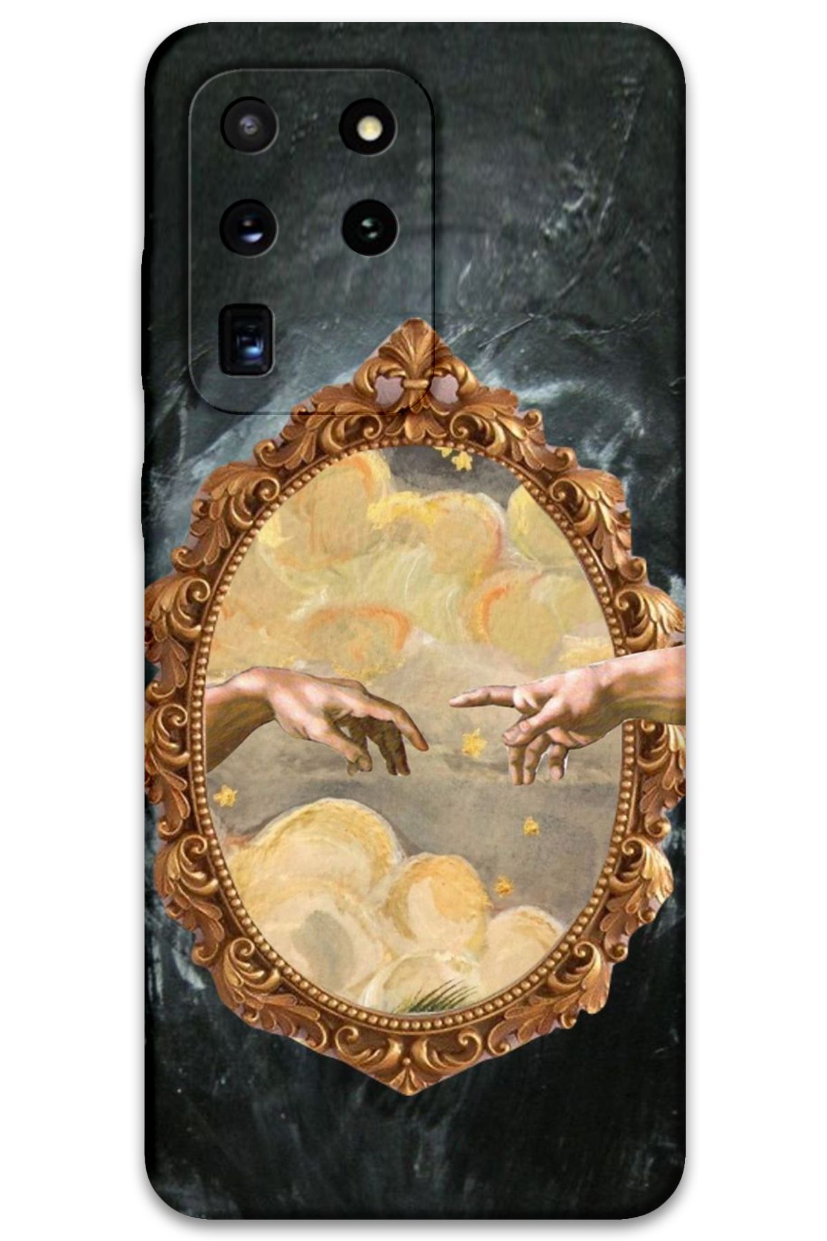 Gramaphone Galaxy S20 Ultra Uyumlu Retro Desenli Telefon Kılıfı + Ekran Koruyucu - 5836