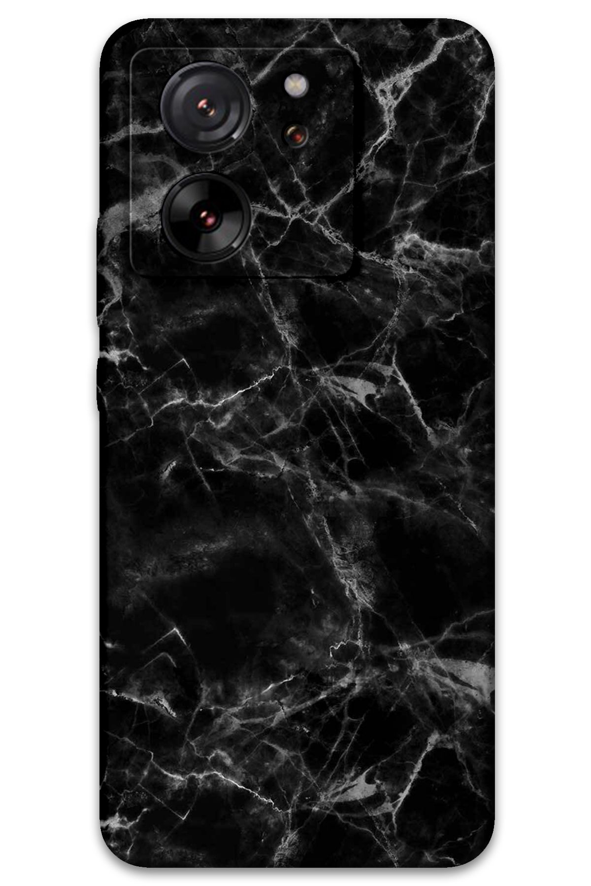 Gramaphone Xiaomi Mi 13T Pro Uyumlu Mermer Desenli Telefon Kılıfı + Ekran Koruyucu - 5815