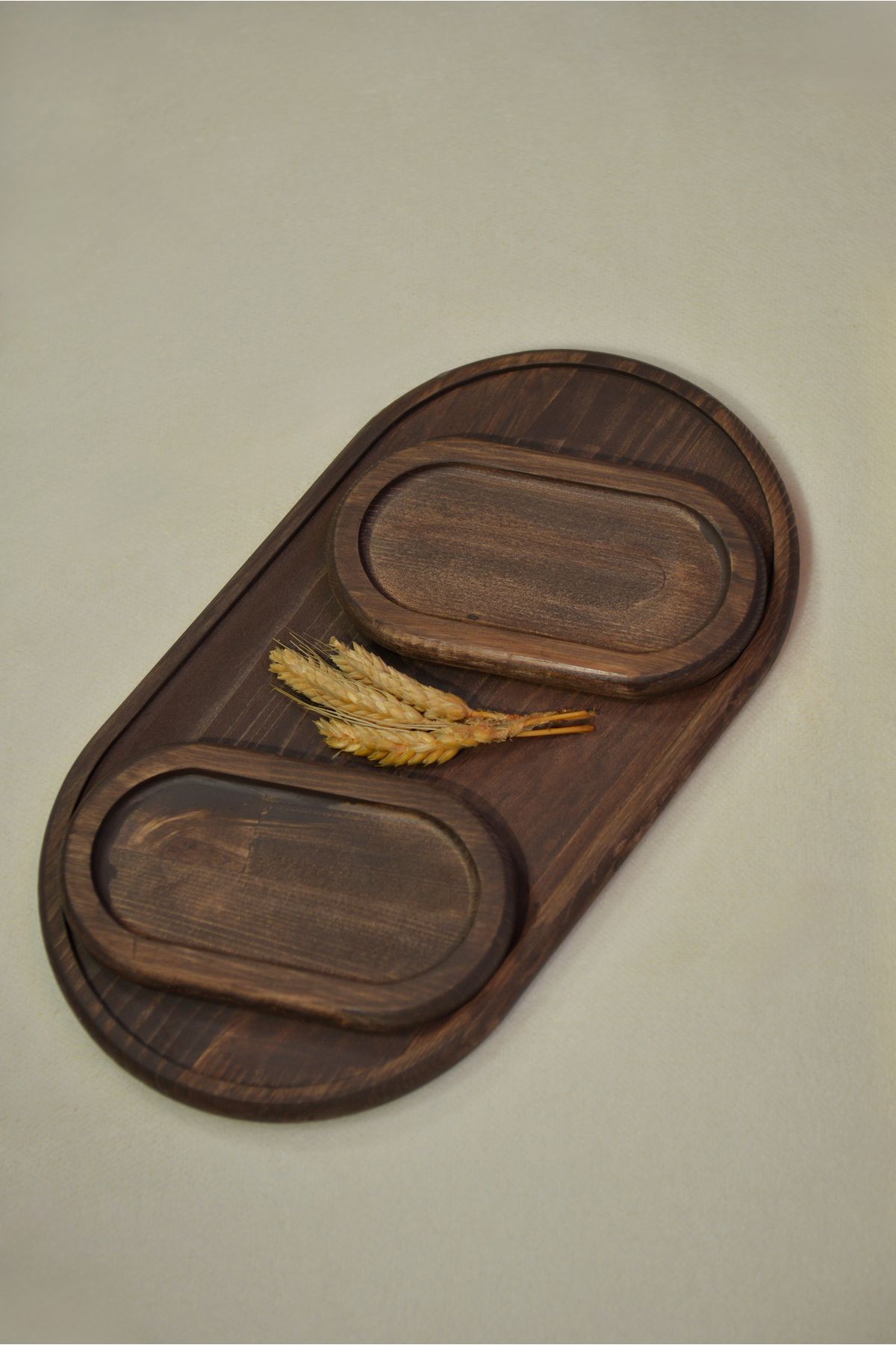 Famwoodart Ahşap Dekoratif Çerezlik, Şekerlik, Kahvelik %100 Çam Ağacı