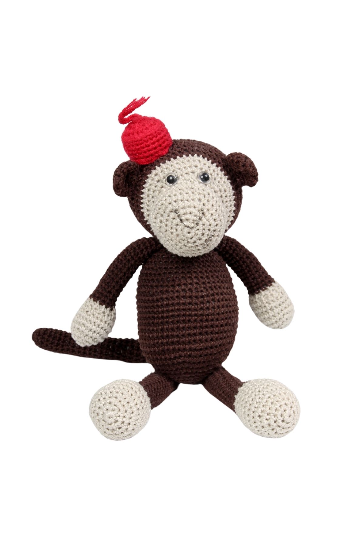 Seher Ayral Fesli El Örmesi Amigurumi Maymun