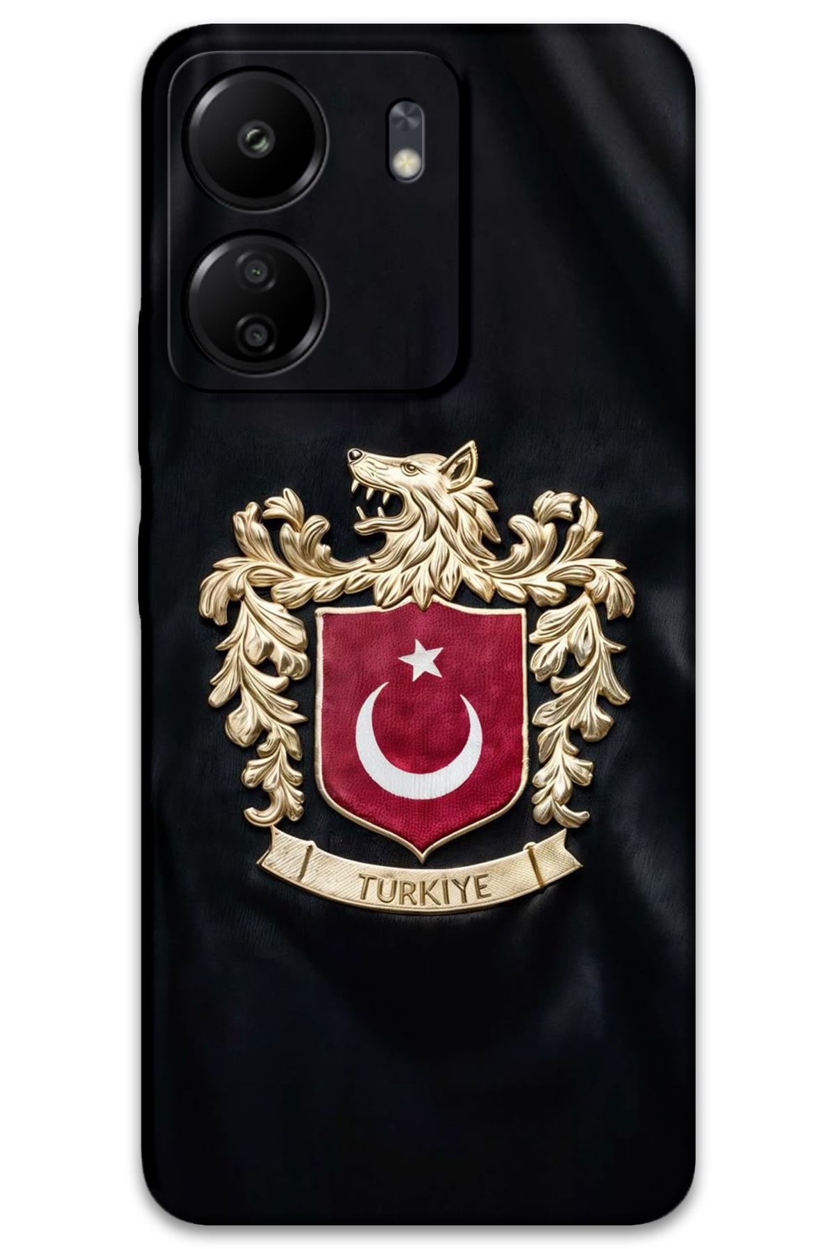 Gramaphone Poco C65 Uyumlu Türk Desenli Telefon Kılıfı + Ekran Koruyucu - 5855
