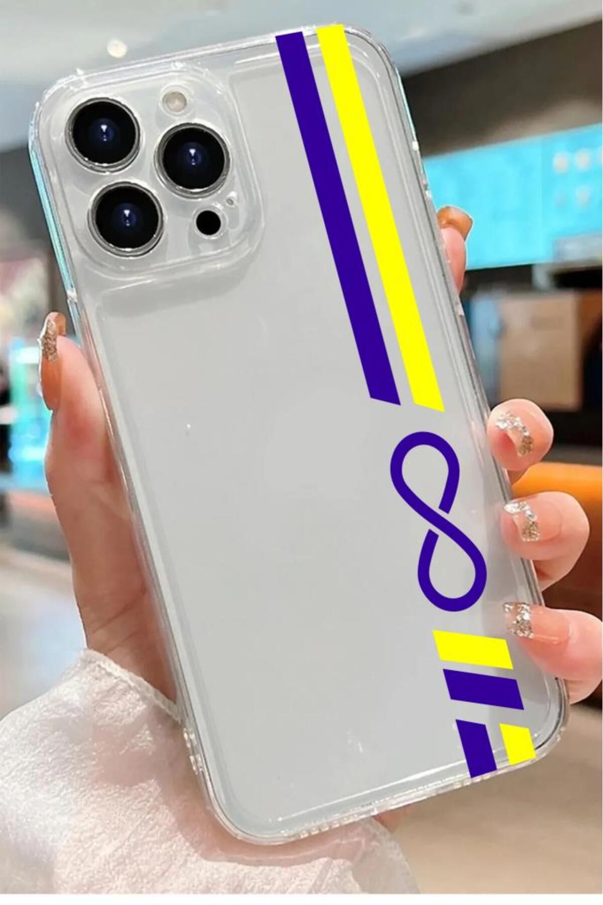 3GEN CASE İphone 15 Pro Uyumlu Sonsuzluk Temalı Şeffaf Silikon Kılıf