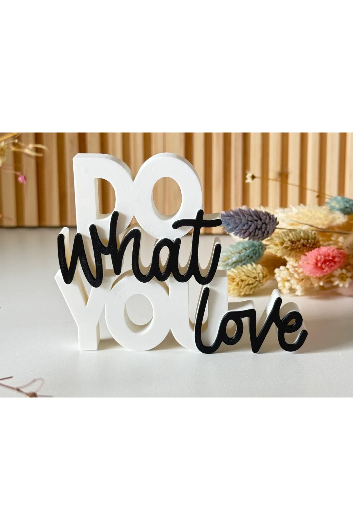ERCTECH Ev Ofis Dekoratif Biblo Do What You Love Sevdiğin Şeyi Yap