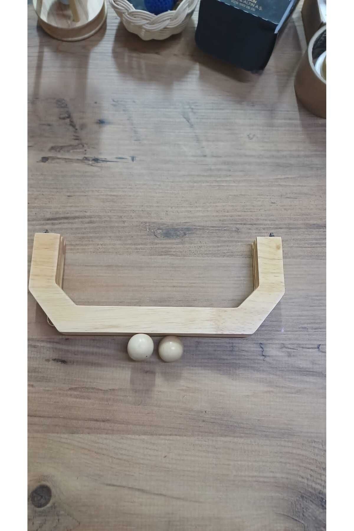 KAR KÜRESİ Çanta Aksesuar 23 Cm Ahşap Burs Ahşap Toplu