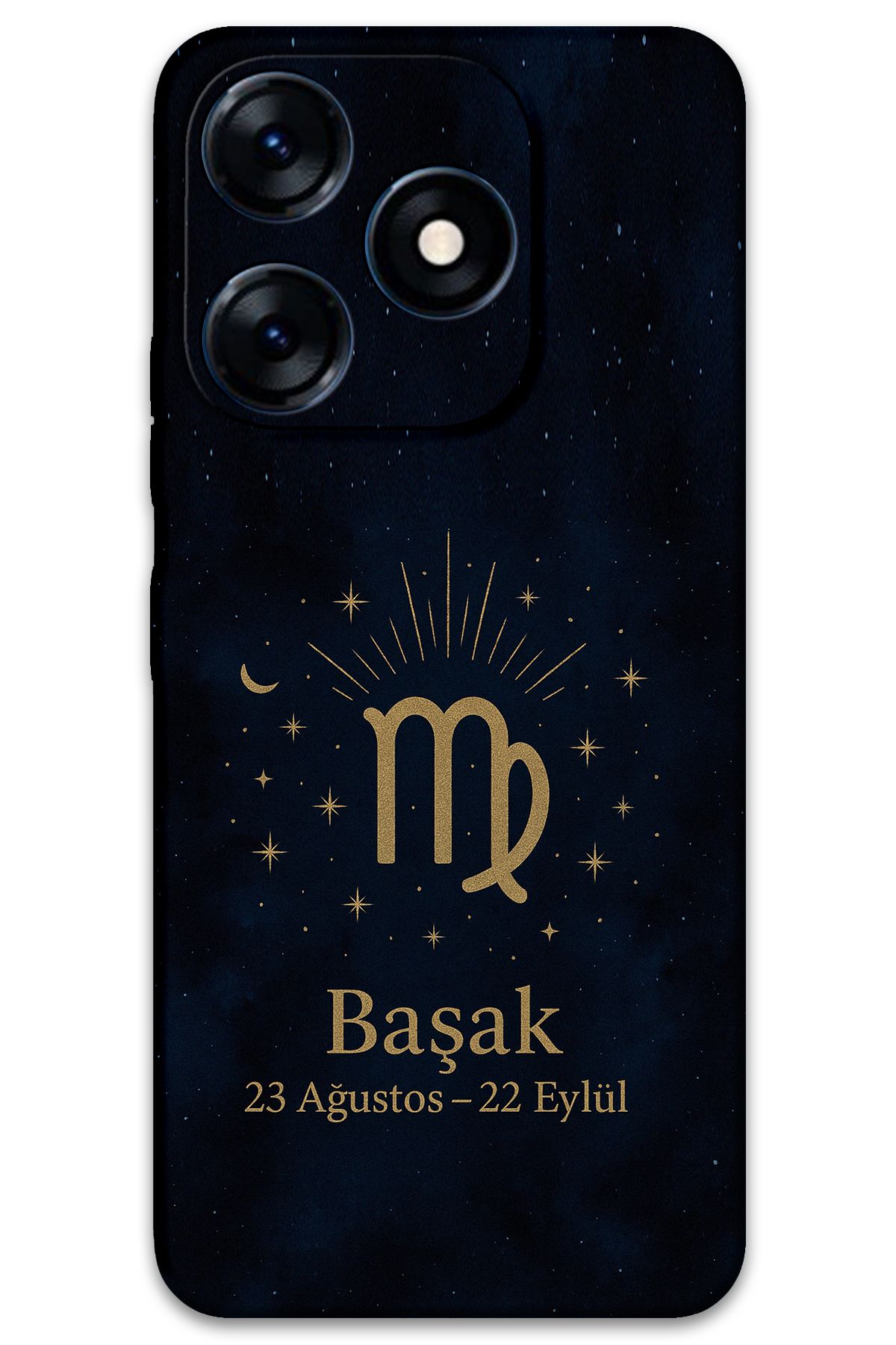 Gramaphone Tecno Spark 10c Uyumlu Başak Burcu Desenli Telefon Kılıfı + Ekran Koruyucu - 5773