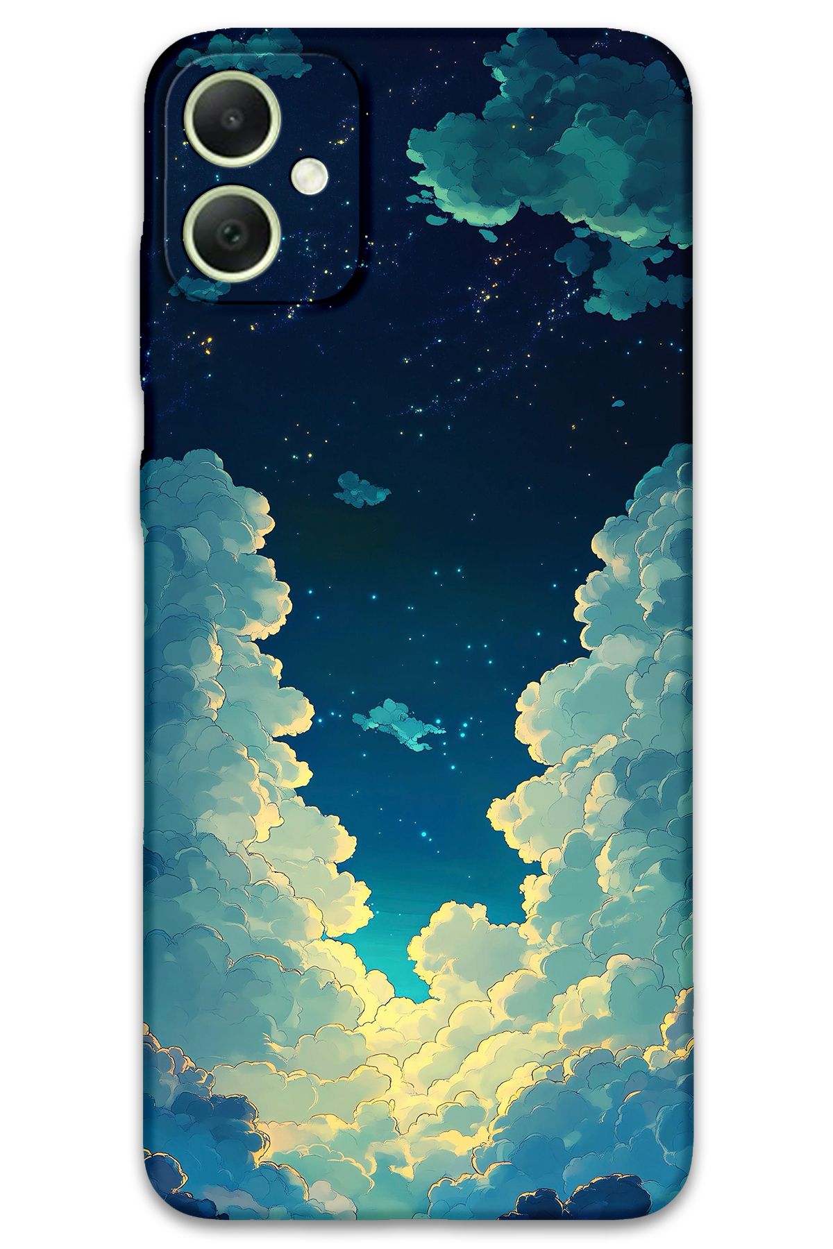 Gramaphone Galaxy A04e Uyumlu Uzay Desenli Telefon Kılıfı + Ekran Koruyucu - 5868