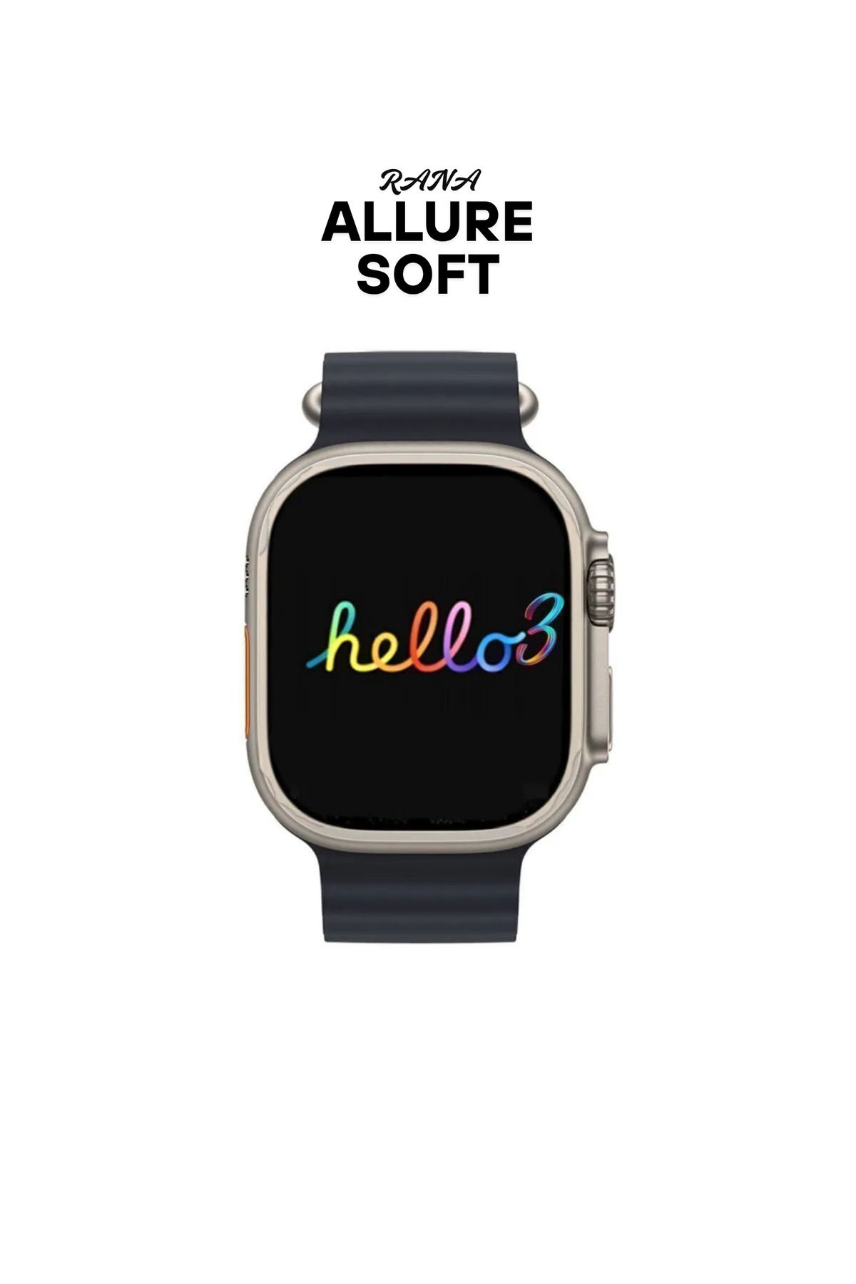 Allure soft Yeni Nesil Watch 8 Ultra 49mm! AMOLED Ekran, Kablosuz Şarj 4GB Hafıza ve Pusula Bir Arada