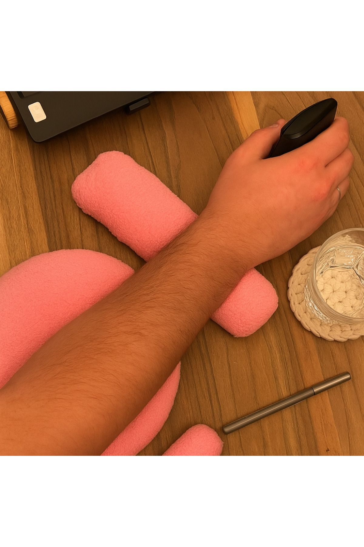 klubeconcept Ergonomik Diz Üstü Mouse Pad Dirsek ve Bilek Destek Yastık 2'li Set