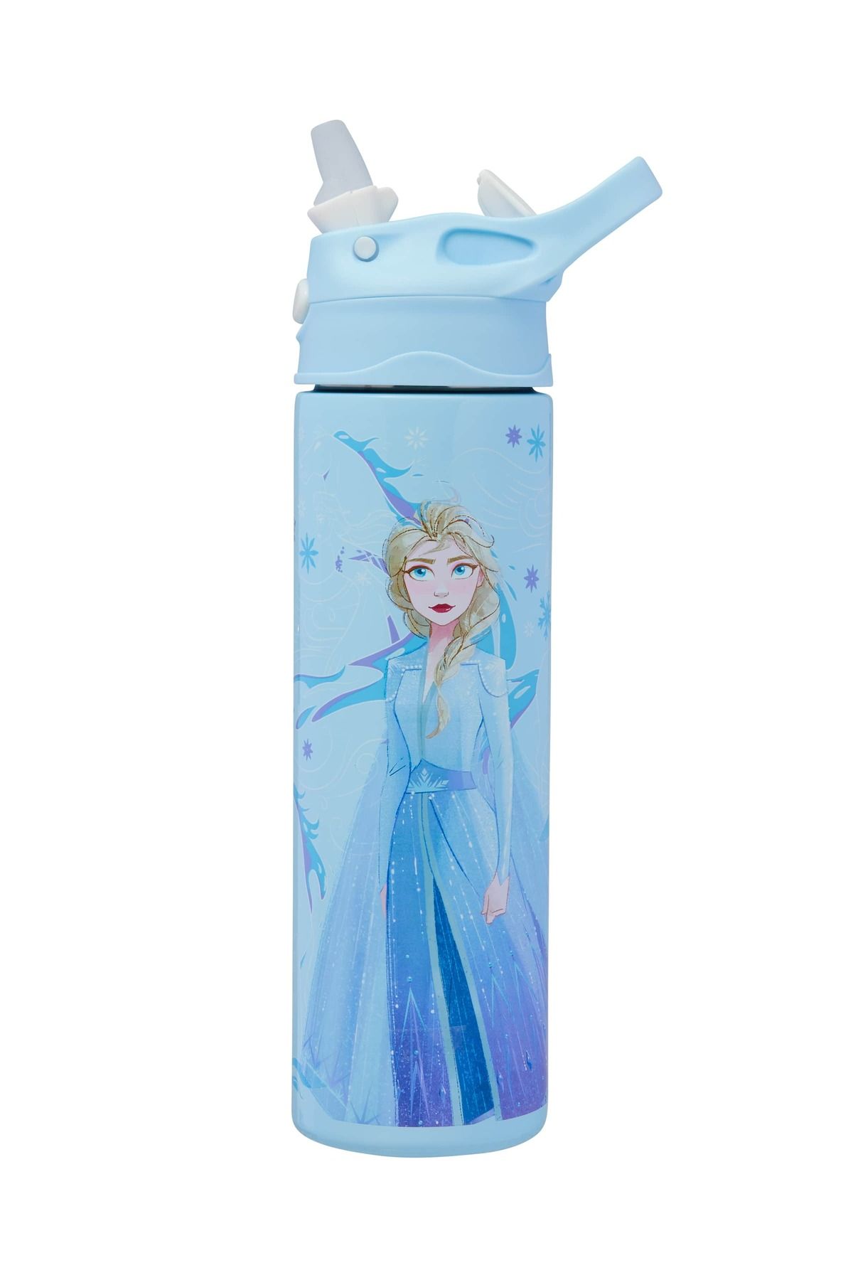SMIGGLE-Frozen Stainless Steel Bpa Free Flip Drink Bottle 520ml 2