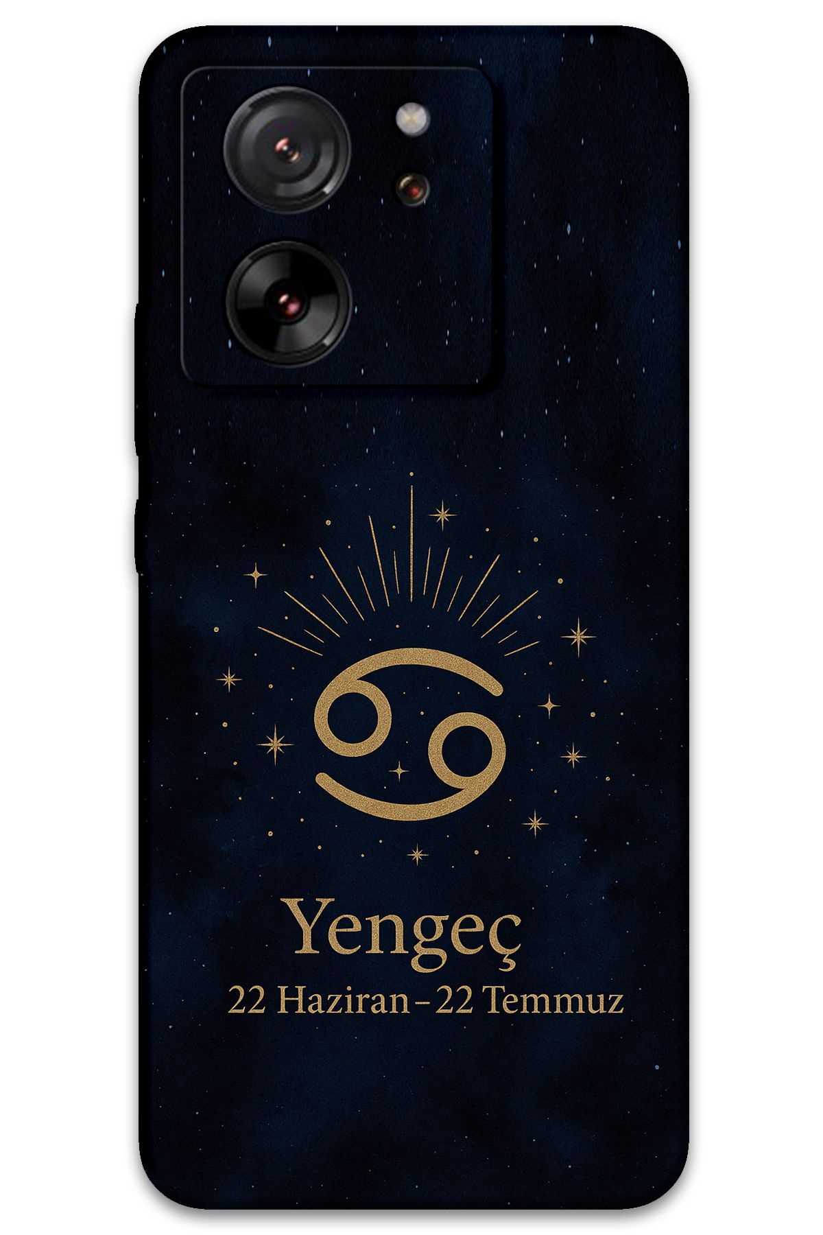 Gramaphone Xiaomi Mi 13T Uyumlu Yengeç Burcu Desenli Telefon Kılıfı + Ekran Koruyucu - 5771
